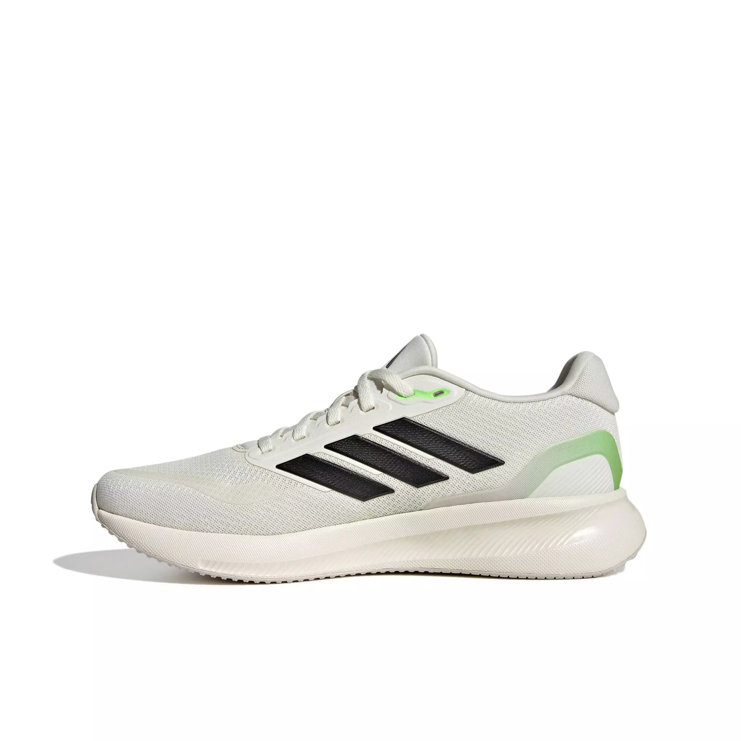adidas Runfalcon 5 "Off White/Core Black/Lime Burst" Men's Running Shoe - OFF WHITE/BLACK/LIME