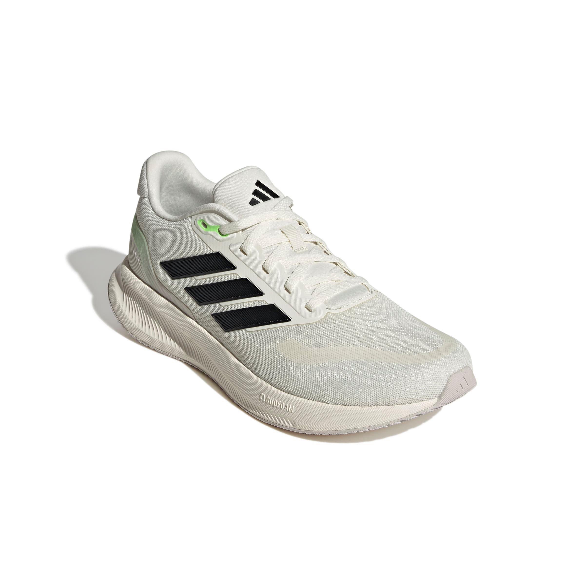 adidas Runfalcon 5 "Off White/Core Black/Lime Burst" Men's Running Shoe - OFF WHITE/BLACK/LIME