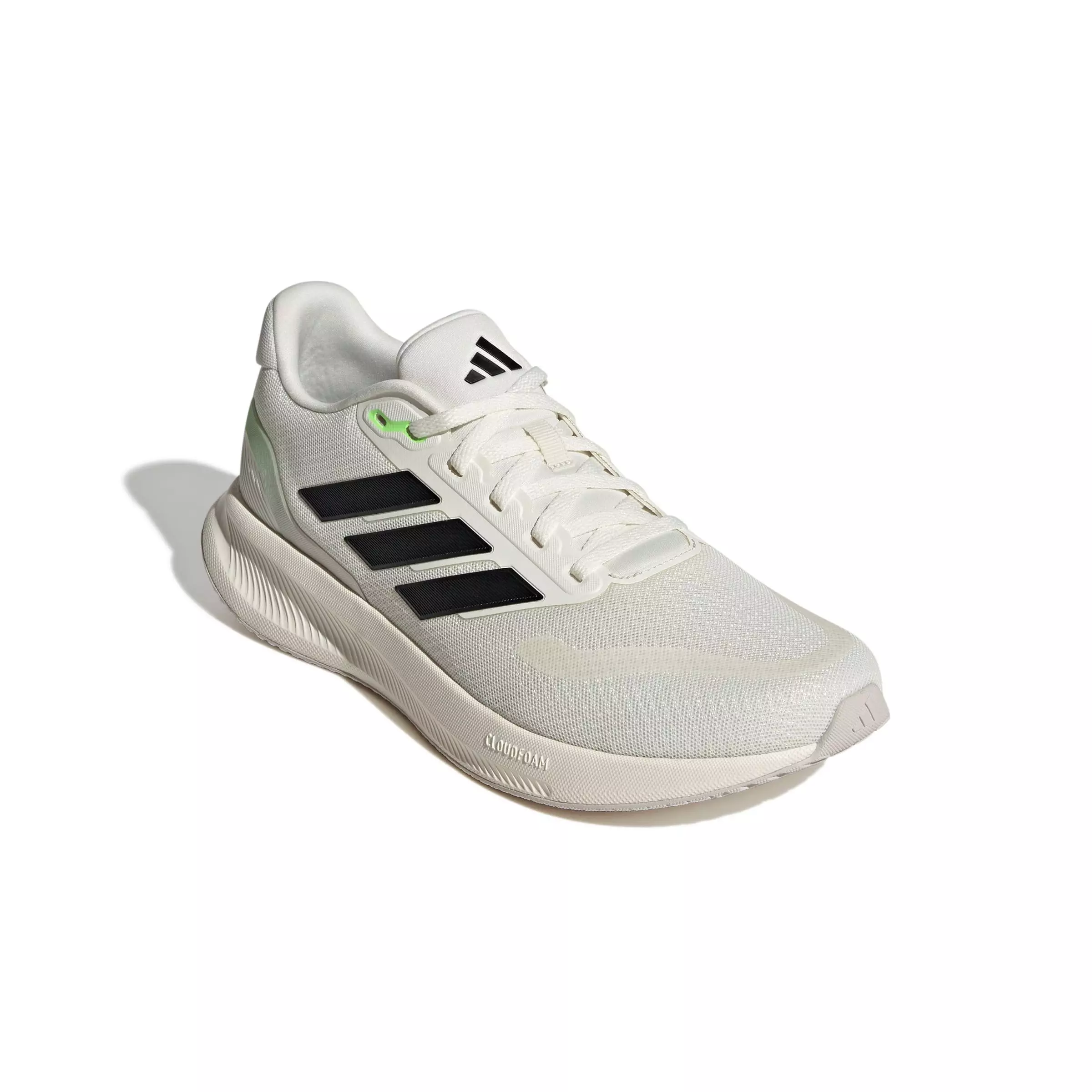 adidas Runfalcon 5 "Off White/Core Black/Lime Burst" Men's Running Shoe - OFF WHITE/BLACK/LIME