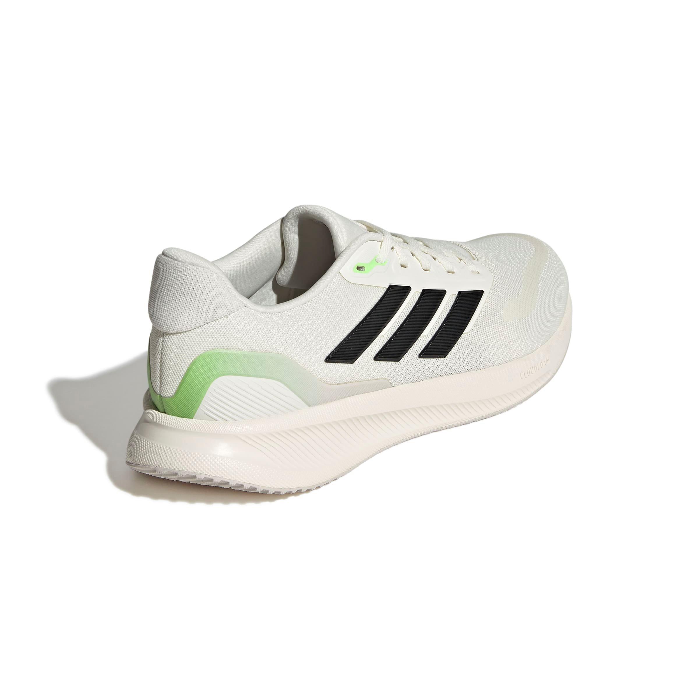 adidas Runfalcon 5 "Off White/Core Black/Lime Burst" Men's Running Shoe - OFF WHITE/BLACK/LIME