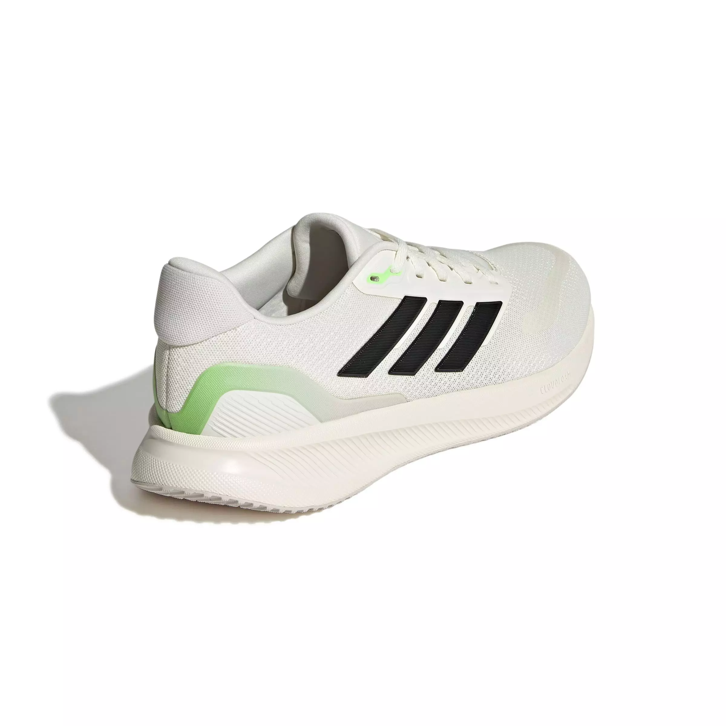 adidas Runfalcon 5 "Off White/Core Black/Lime Burst" Men's Running Shoe - OFF WHITE/BLACK/LIME