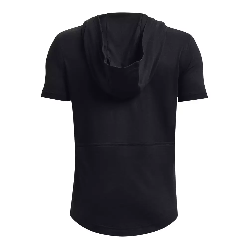 Under Armour Big Boys' Baseball Short Sleeve Hoodie - Black - BLACK