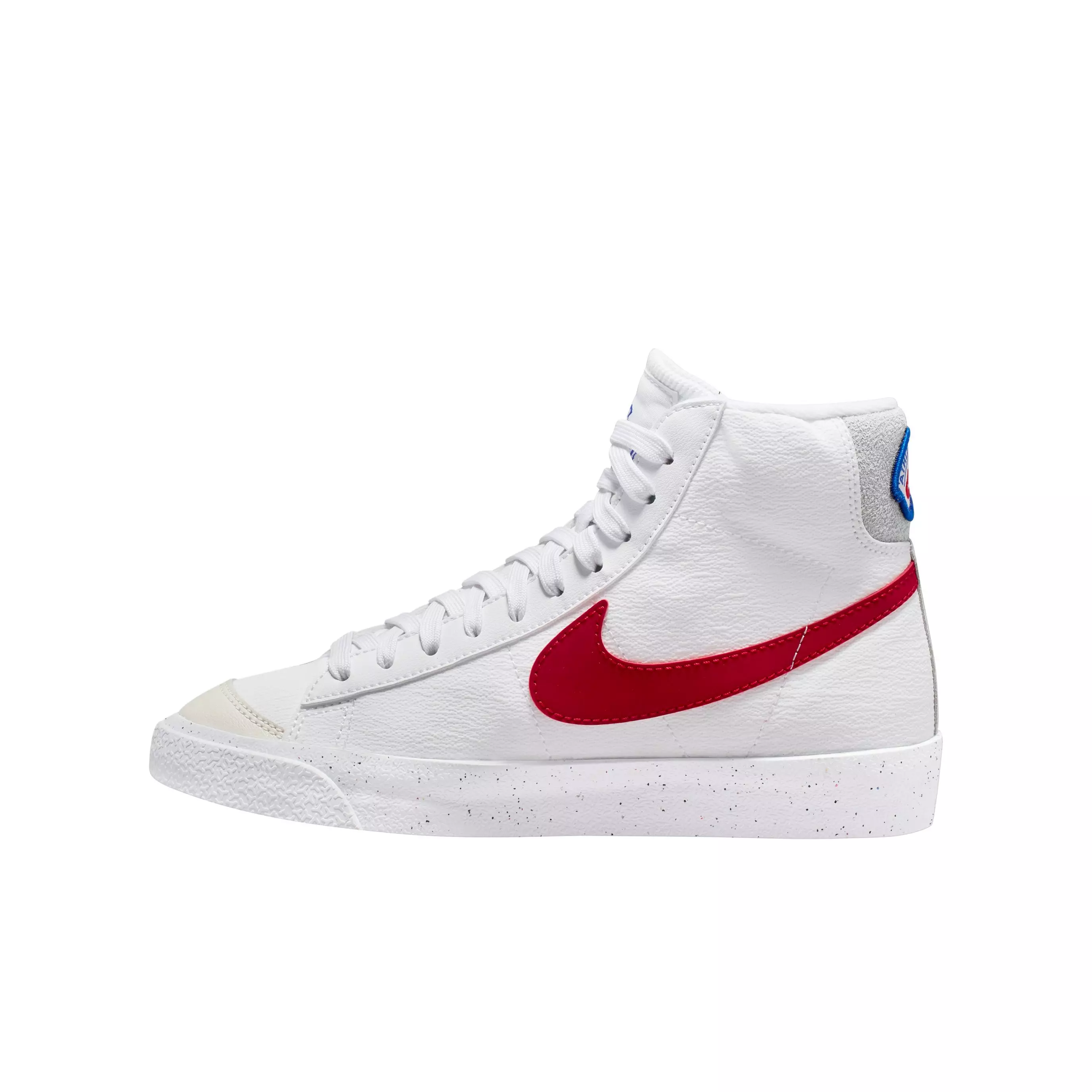 Nike Blazer Mid '77 "White/Gym Red/Light Smoke Grey/Phantom" Grade School Boys' Shoe - WHITE