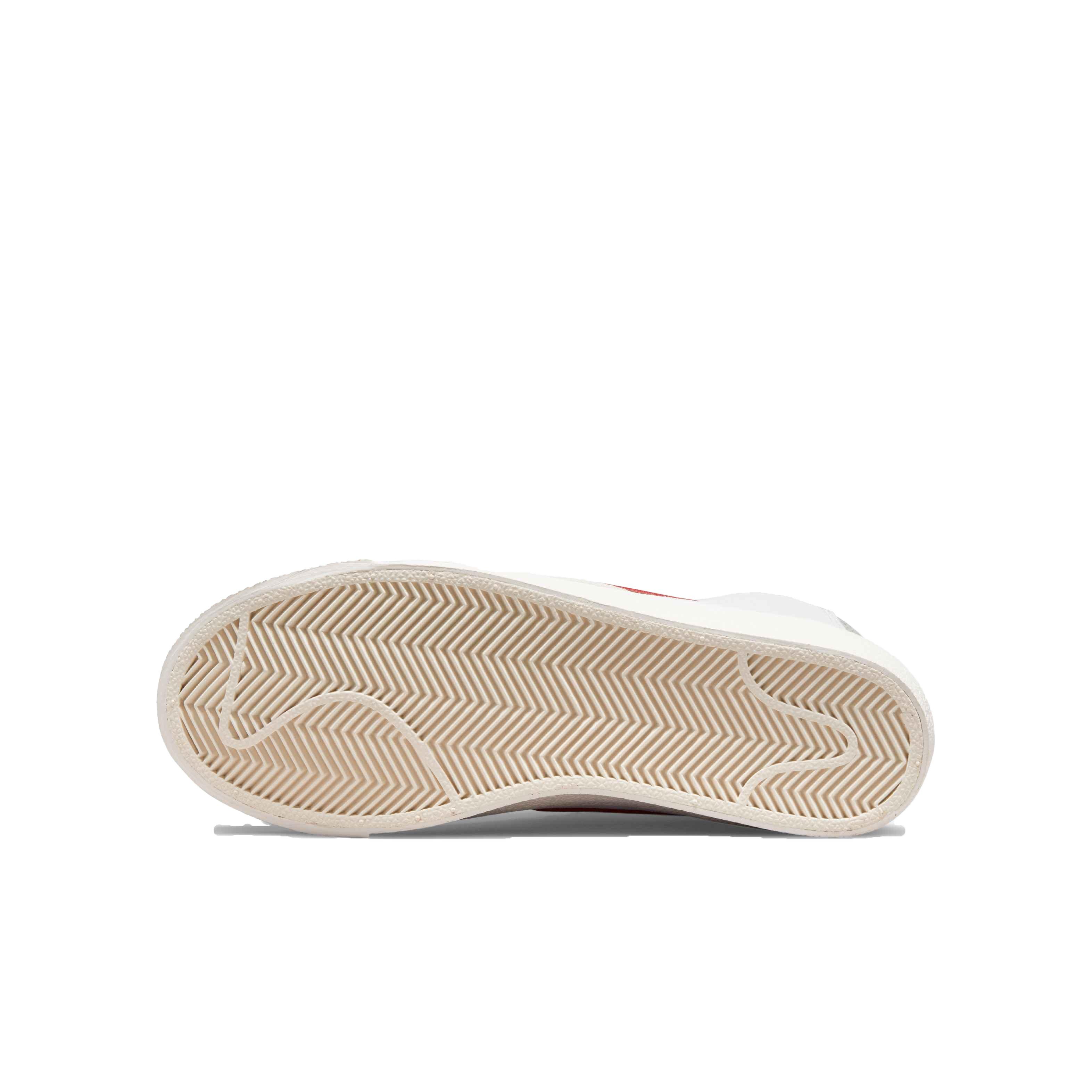 Nike Blazer Mid '77 "White/Gym Red/Light Smoke Grey/Phantom" Grade School Boys' Shoe - WHITE Thumbnail View 6