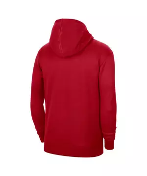Nike Men's Portland Trail Blazers Red Dri-Fit Spotlight Pullover Hoodie, Small