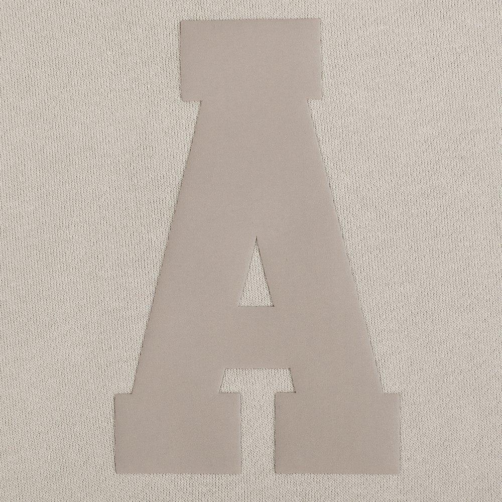 Pro Standard Men's Atlanta Braves Wingspan Drop Shoulder Fleece Pullover Hoodie - TAN Thumbnail View 7