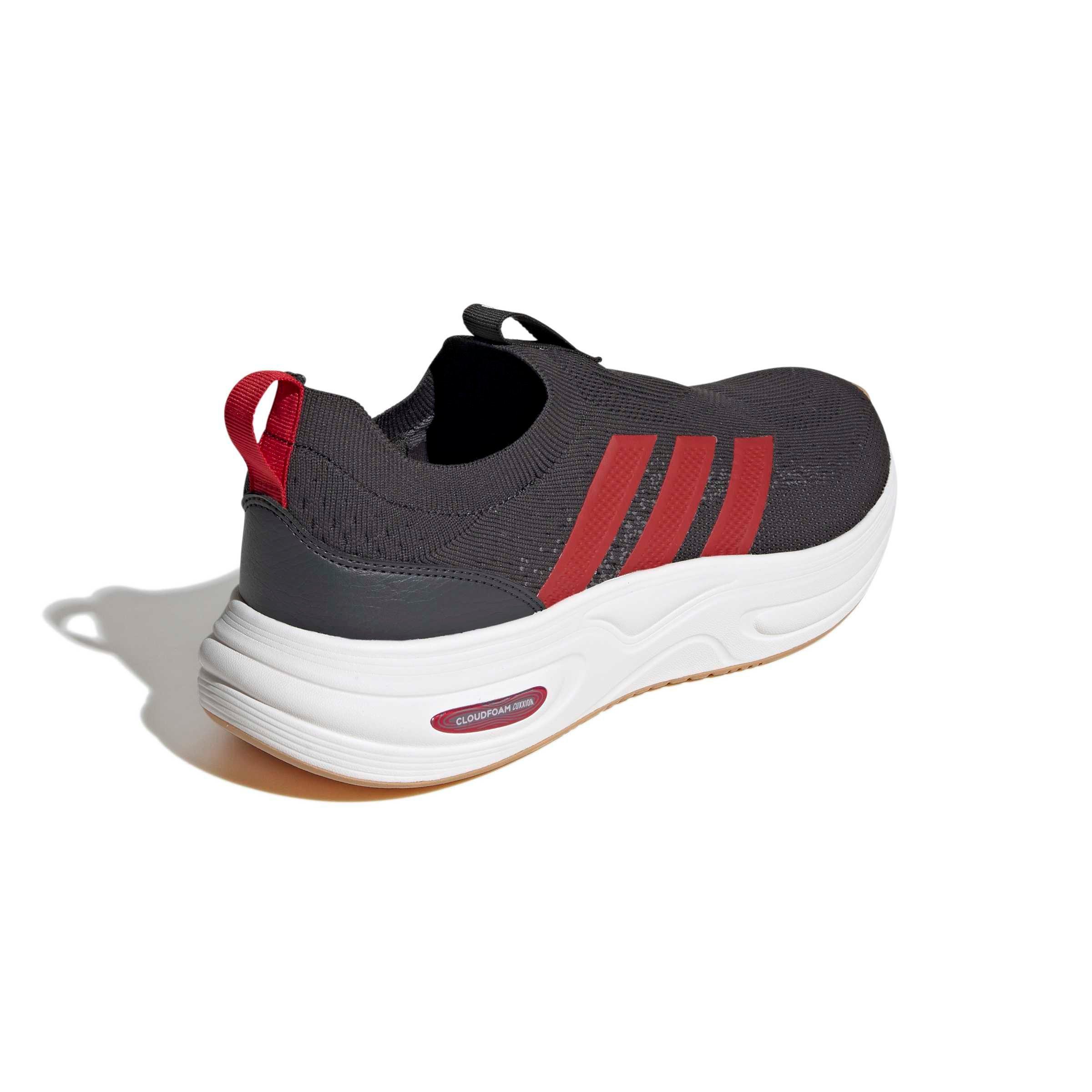 adidas Cloudfoam Cuxxion Sock "Carbon/Better Scarlet/Core White" Men's Shoe - CARBON/SCARLET/WHITE
