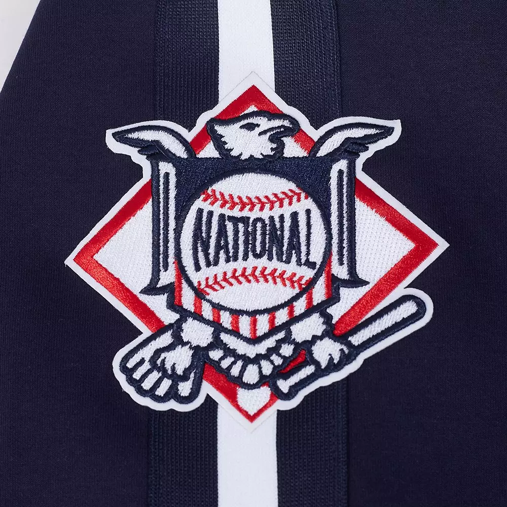 Pro Standard Men's MLB Atlanta Braves Current Logo Pro Game Day Double Knit Jacket - Navy - NAVY