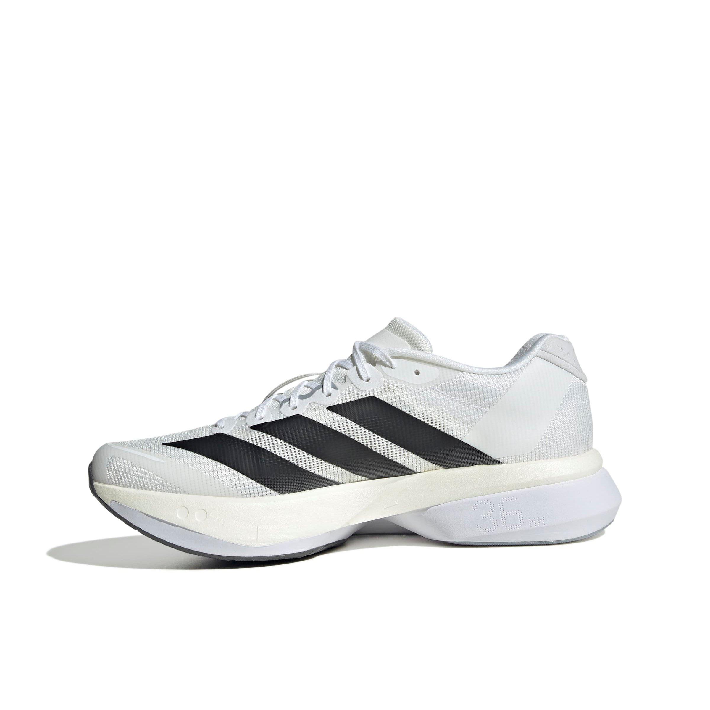adidas Adizero Boston 13 "Ftwr White/Core Black/Dash Grey" Men's Running Shoe - WHITE/BLACK/GREY