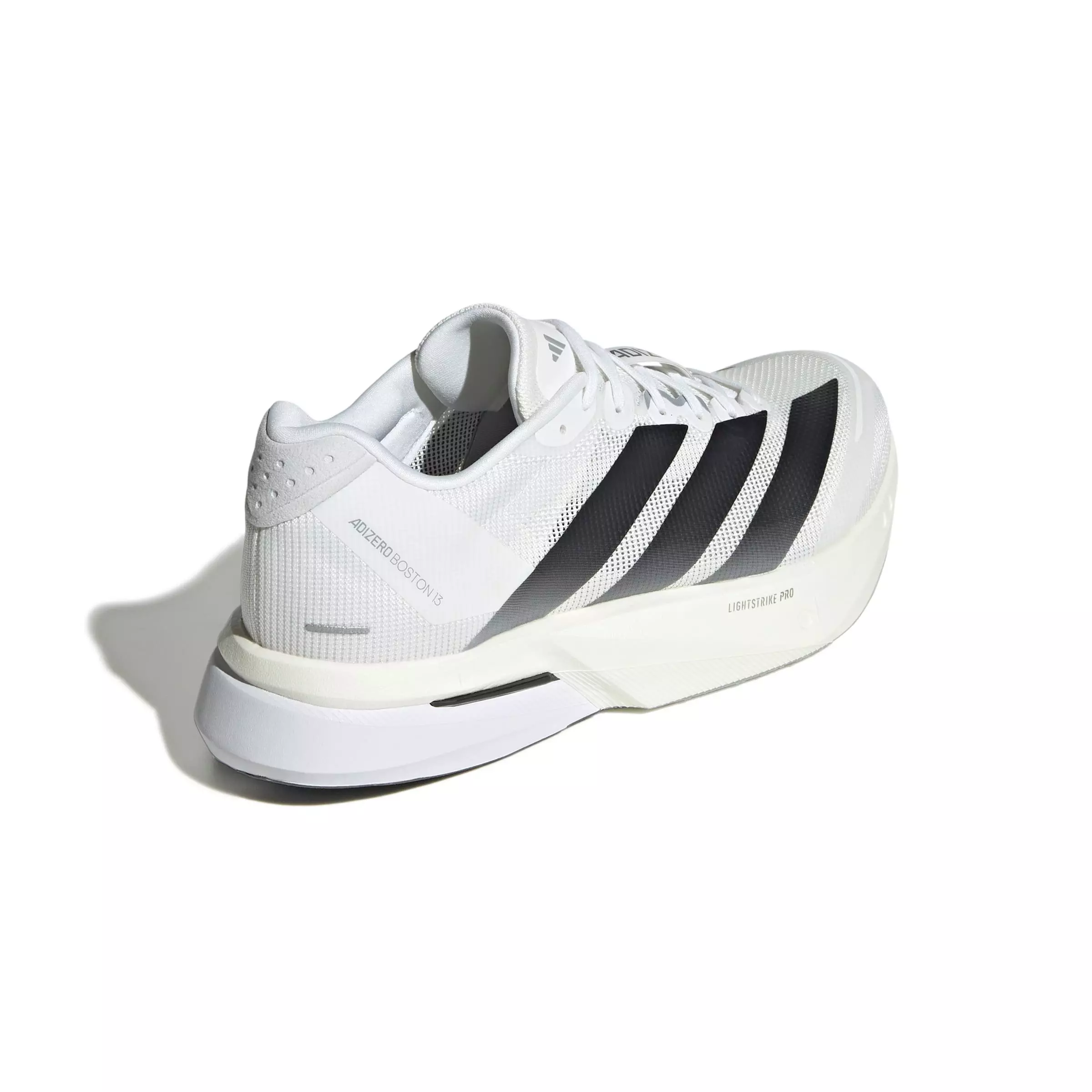 adidas Adizero Boston 13 "Ftwr White/Core Black/Dash Grey" Men's Running Shoe - WHITE/BLACK/GREY