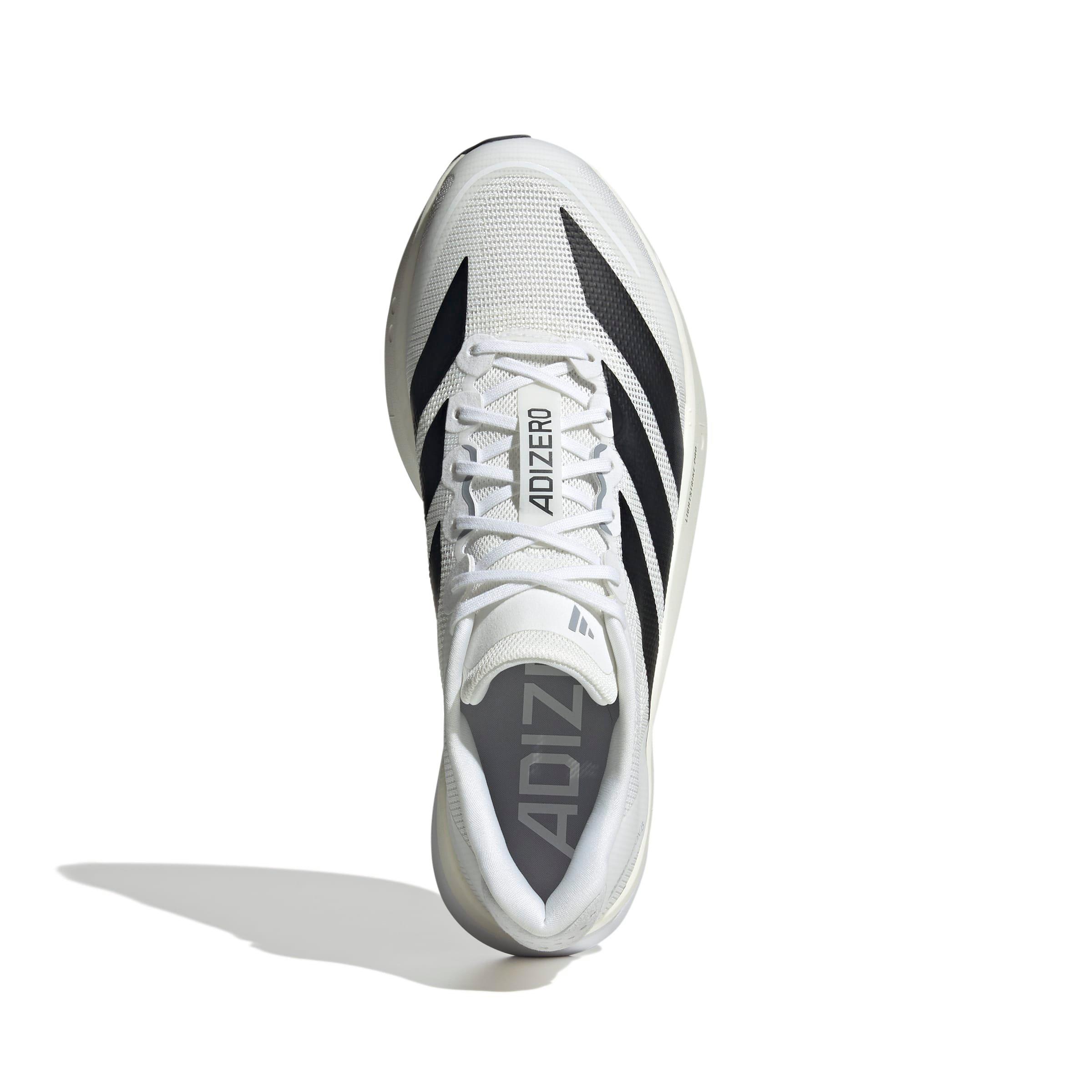 adidas Adizero Boston 13 "Ftwr White/Core Black/Dash Grey" Men's Running Shoe - WHITE/BLACK/GREY