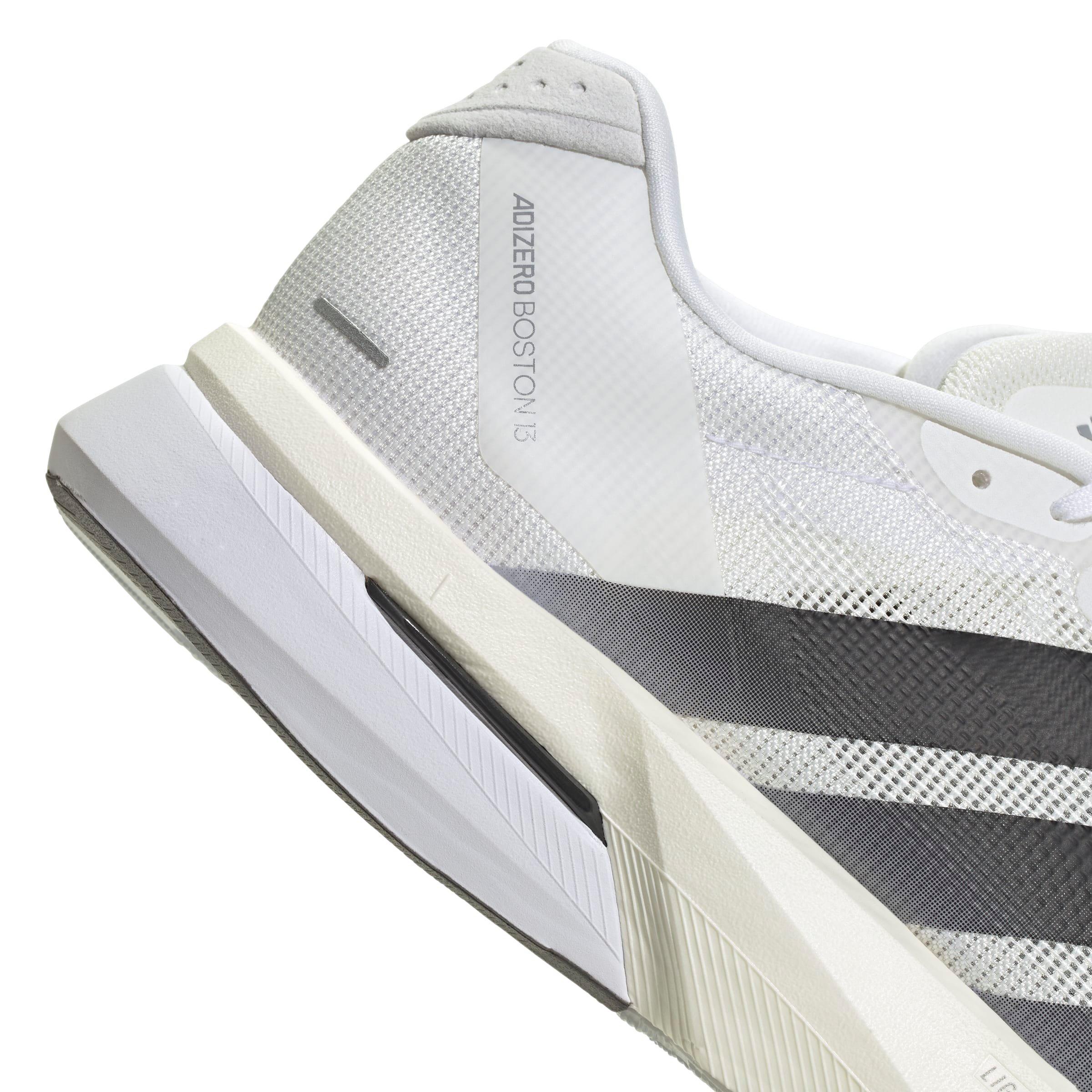 adidas Adizero Boston 13 "Ftwr White/Core Black/Dash Grey" Men's Running Shoe - WHITE/BLACK/GREY