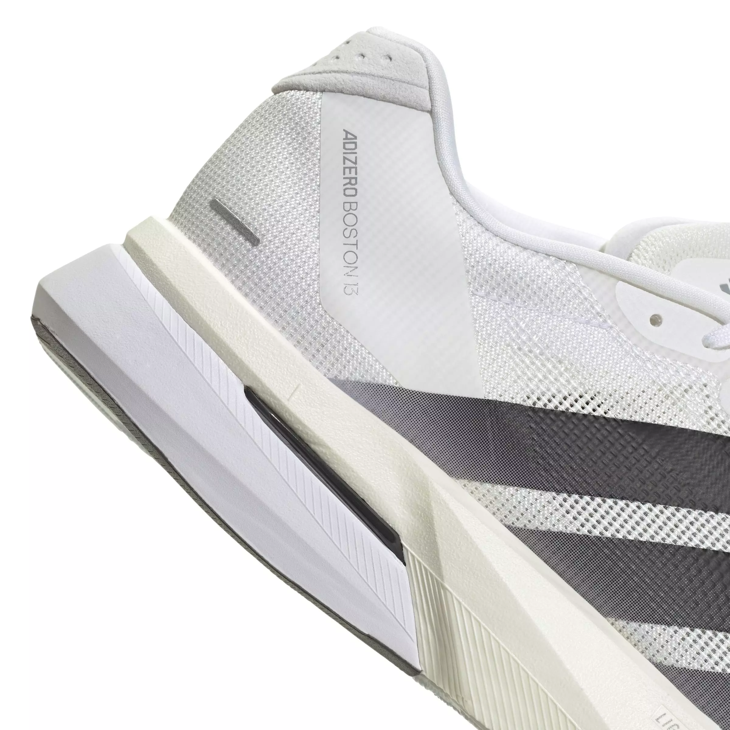 adidas Adizero Boston 13 "Ftwr White/Core Black/Dash Grey" Men's Running Shoe - WHITE/BLACK/GREY