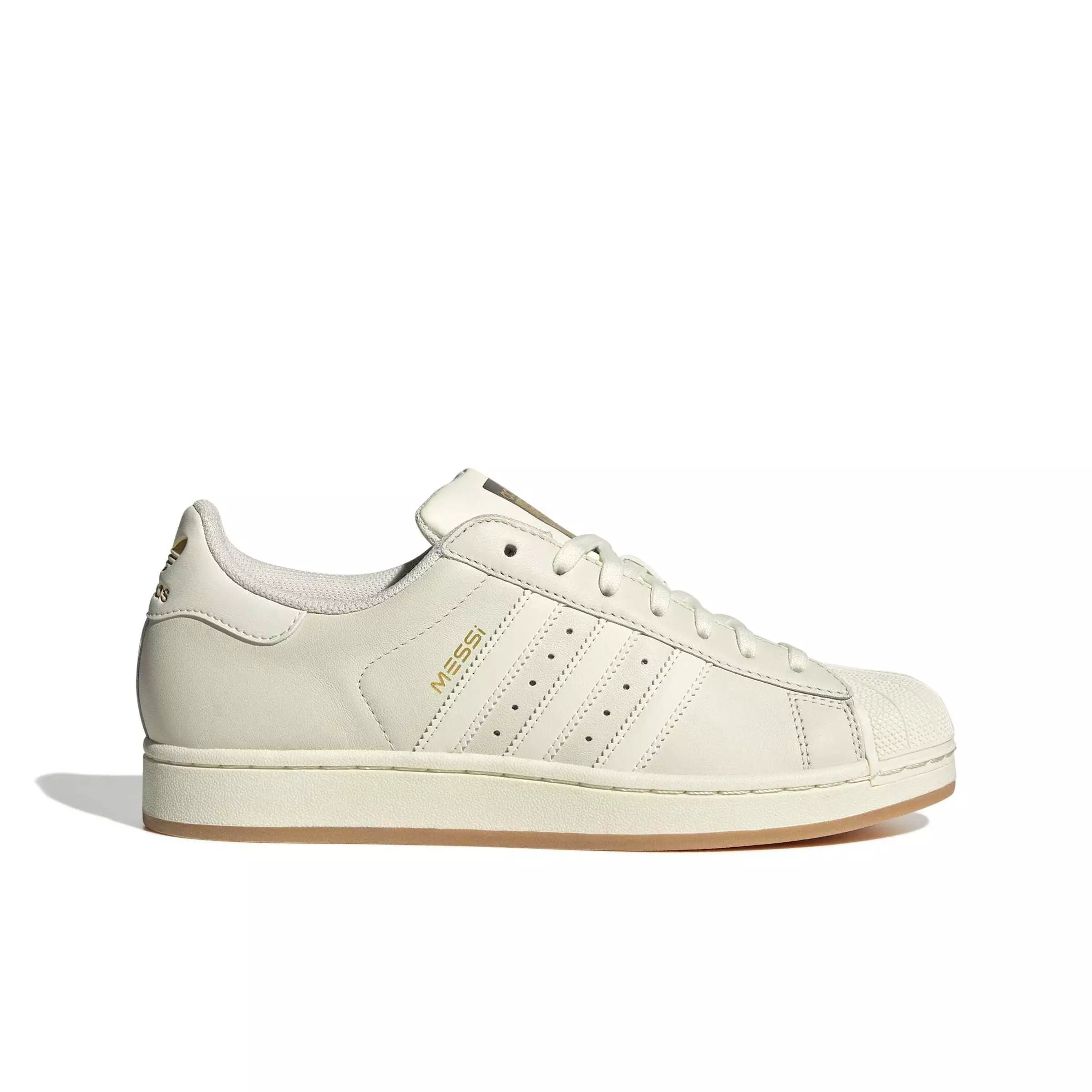 adidas Originals Superstar Messi "Ivory/Ivory/Gold Metallic" Men's Shoe - IVORY/IVORY/GOLD