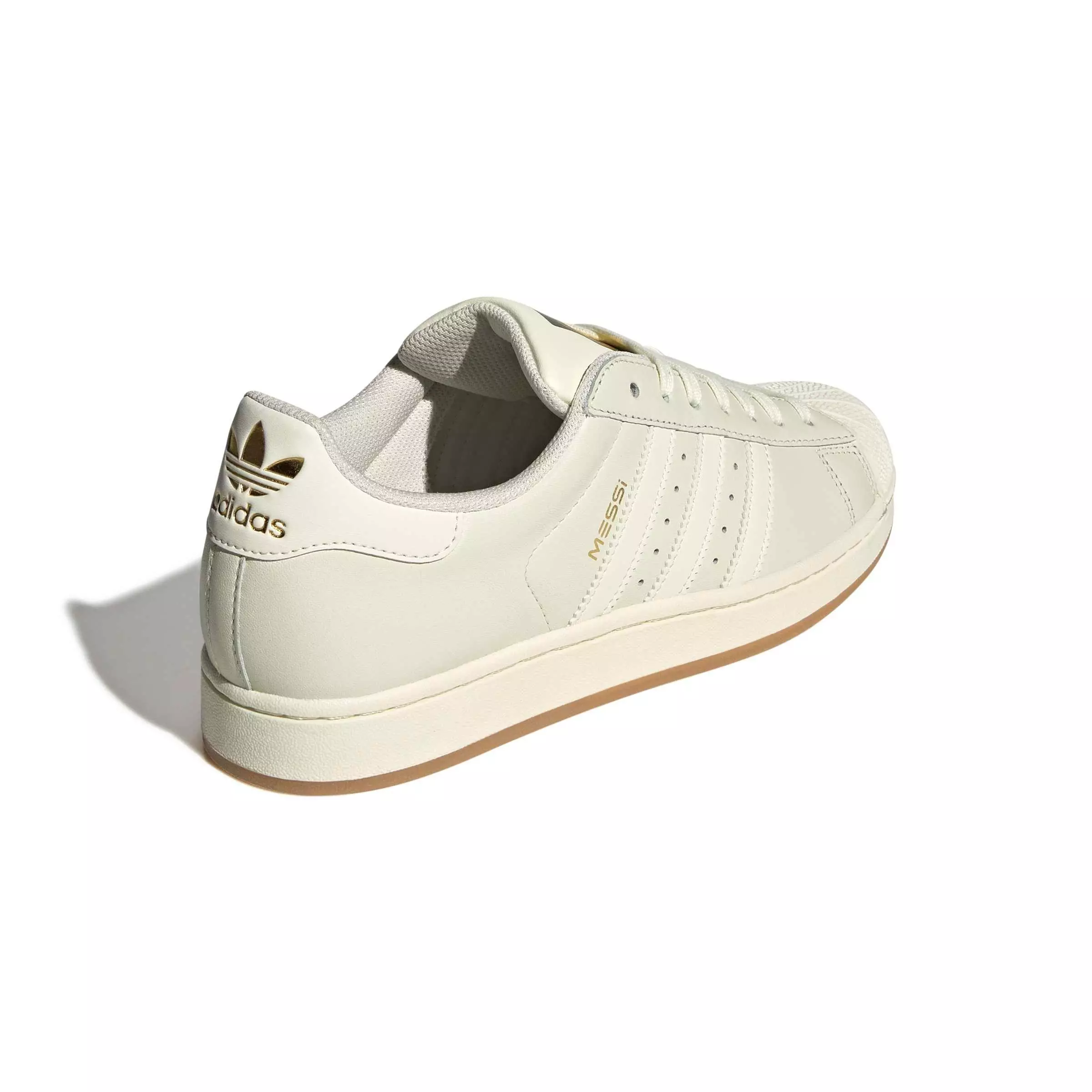 adidas Originals Superstar Messi "Ivory/Ivory/Gold Metallic" Men's Shoe - IVORY/IVORY/GOLD