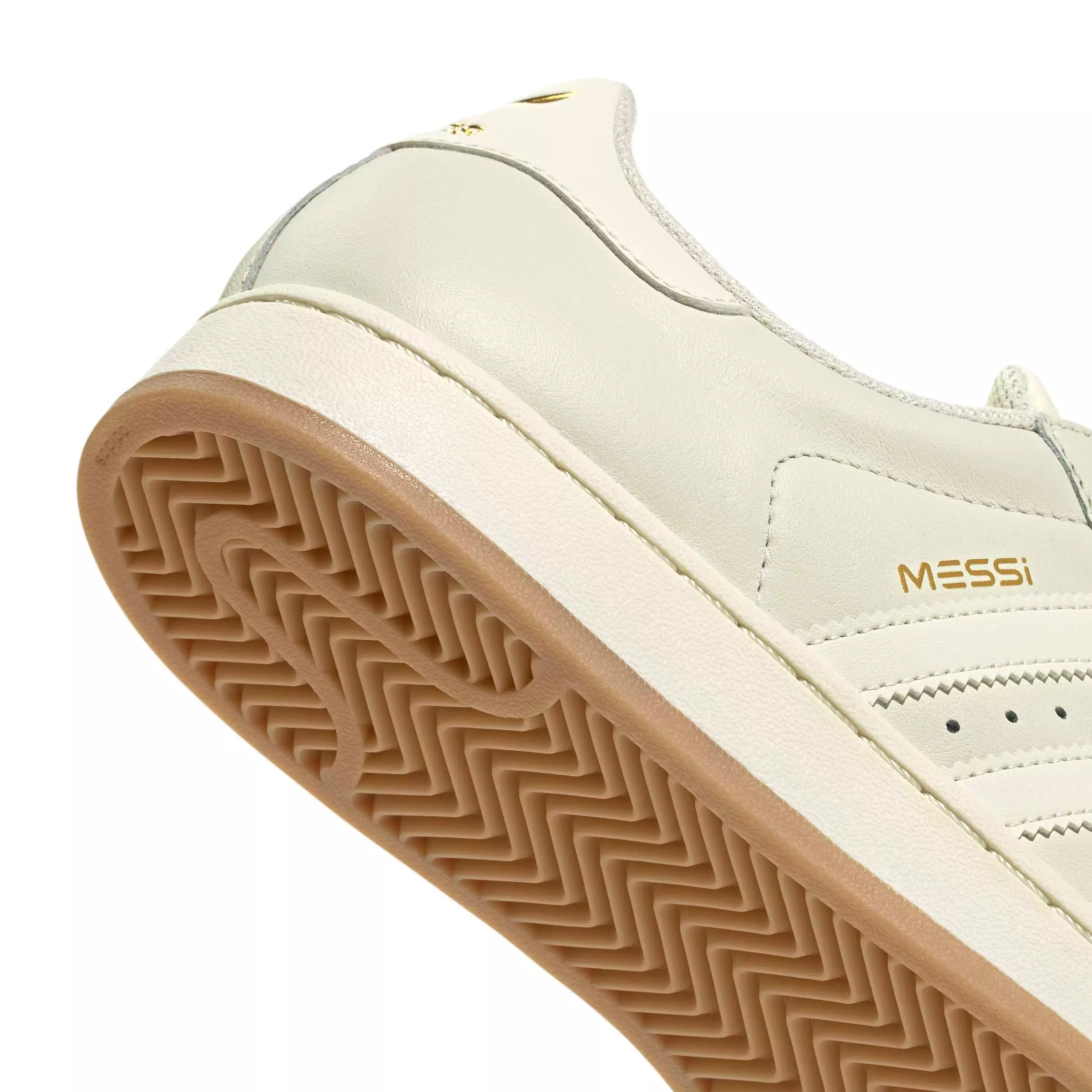 adidas Originals Superstar Messi "Ivory/Ivory/Gold Metallic" Men's Shoe - IVORY/IVORY/GOLD