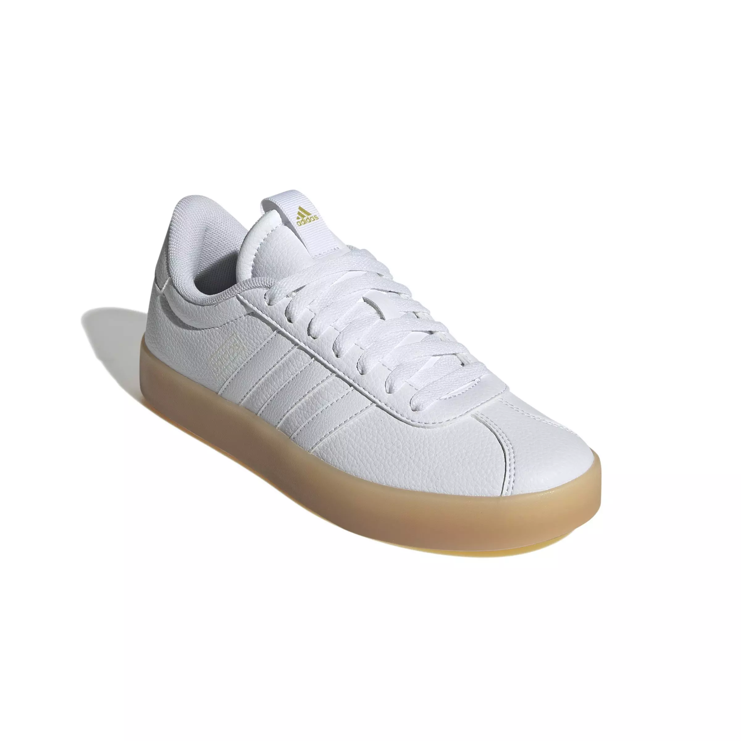 adidas VL Court 3.0 "Ftwr White/Ftwr White/Gum 3" Women's Skateboard Shoe - WHITE/WHITE/GUM