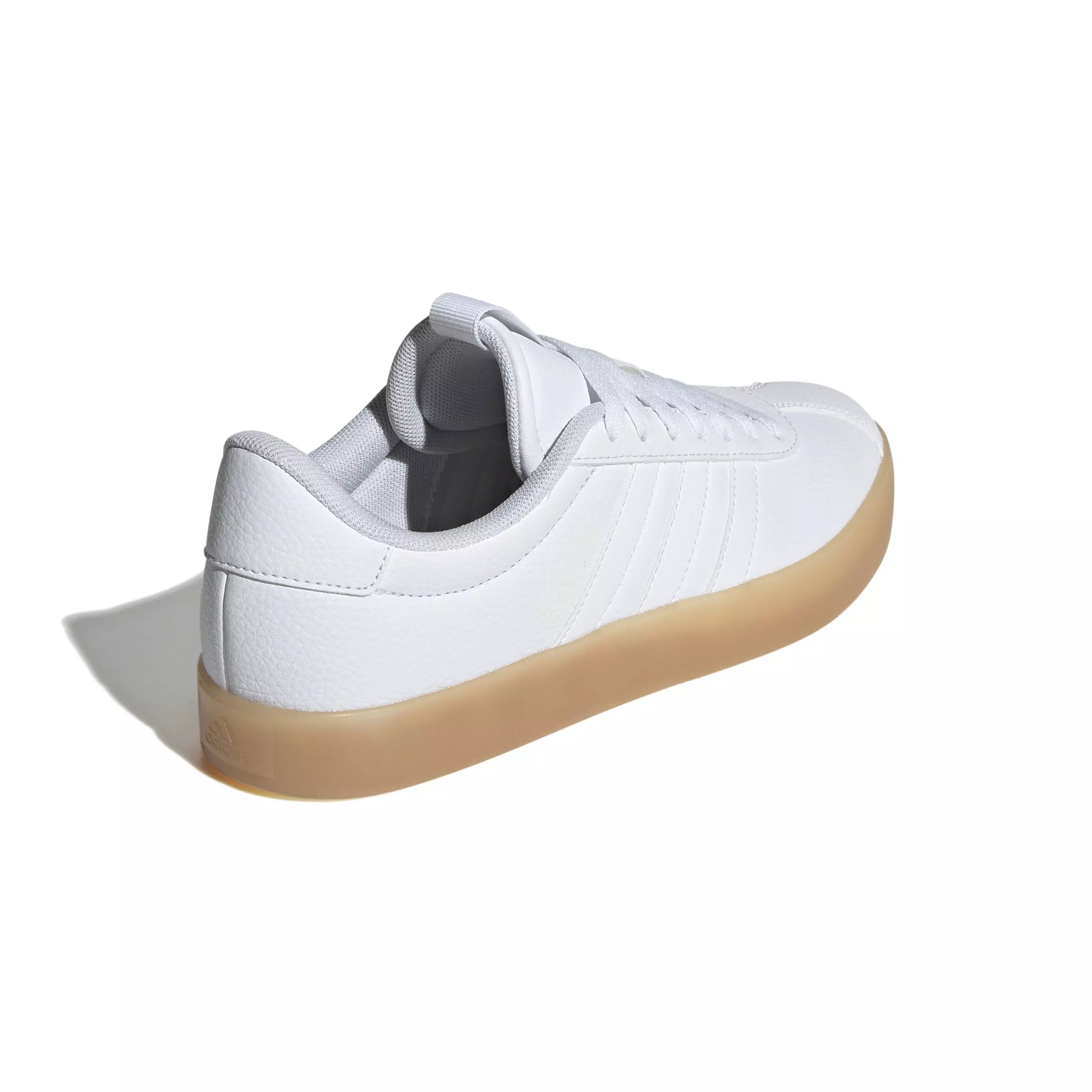 adidas VL Court 3.0 "Ftwr White/Ftwr White/Gum 3" Women's Skateboard Shoe - WHITE/WHITE/GUM