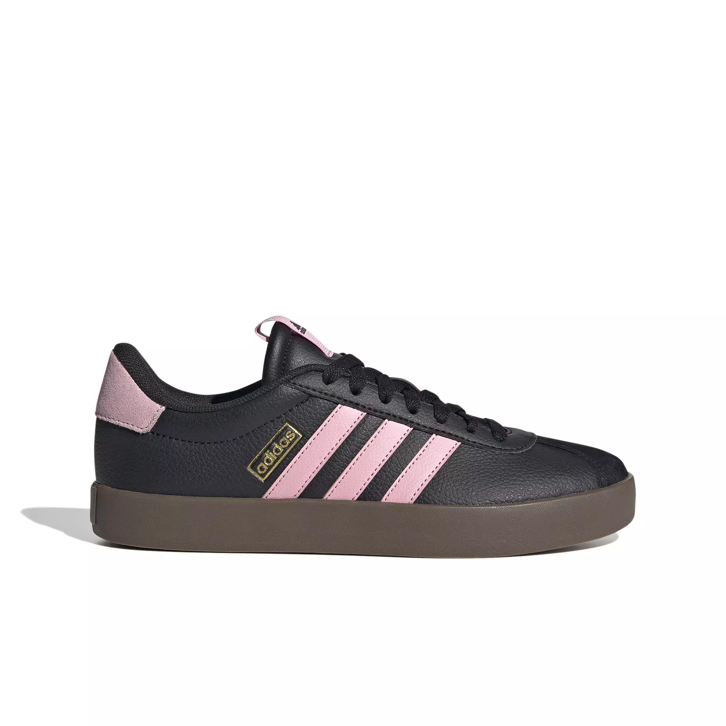 adidas VL Court 3.0 "Core Black/Core Black/Gold Metallic" Women's Skateboard Shoe - BLACK/BLACK/GOLD