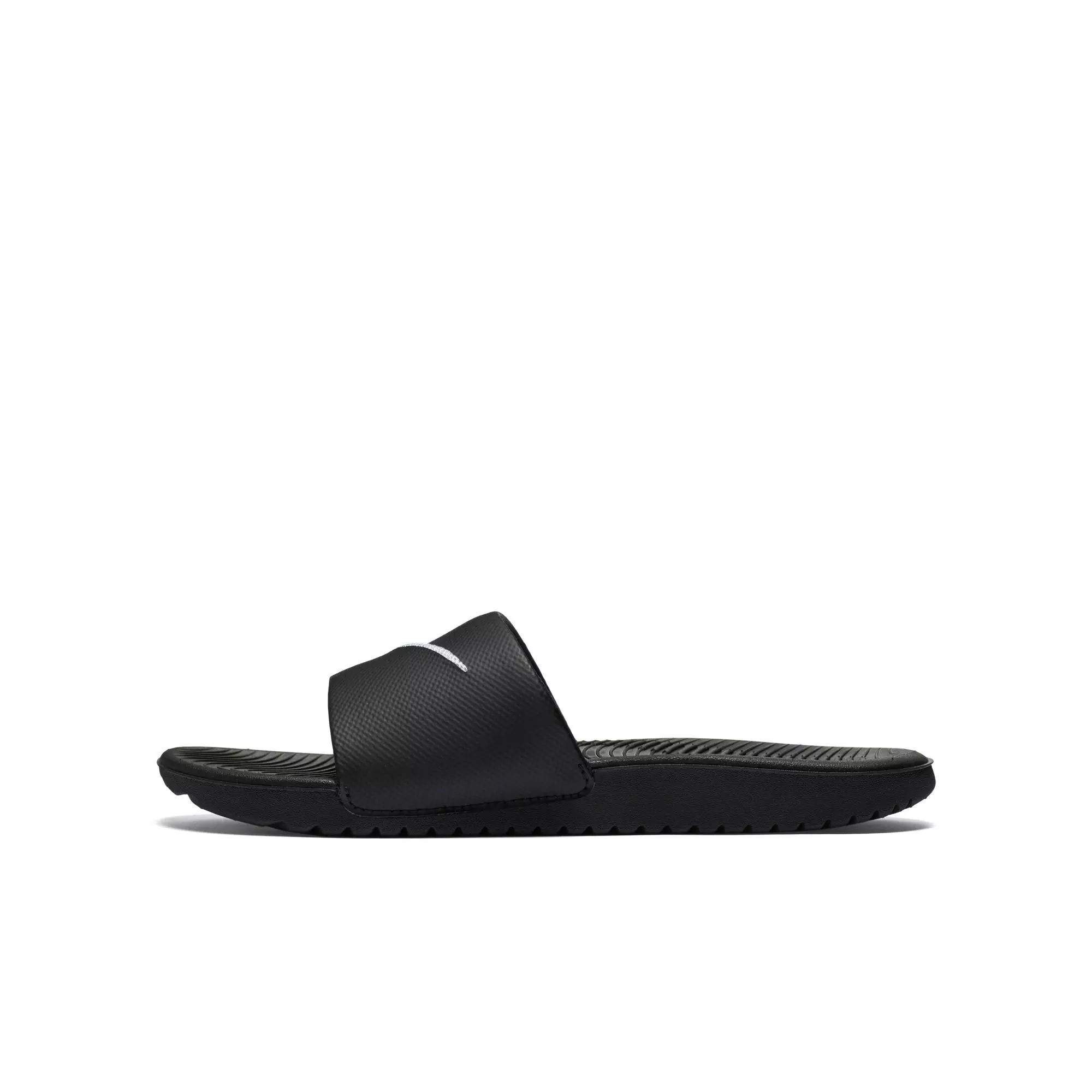 Nike Kawa Preschool Kids Slide - BLACK/WHITE