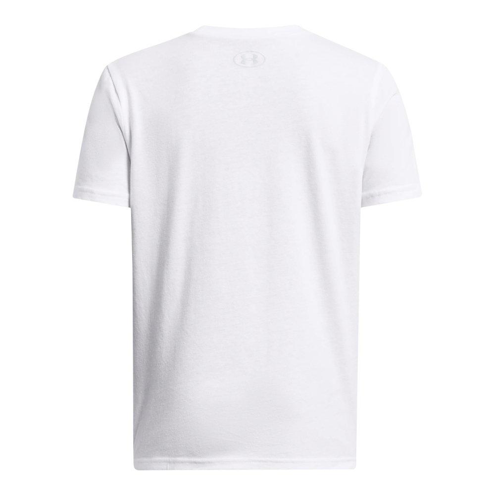 Under Armour Big Boys' Baseball Plate Short Sleeve - White