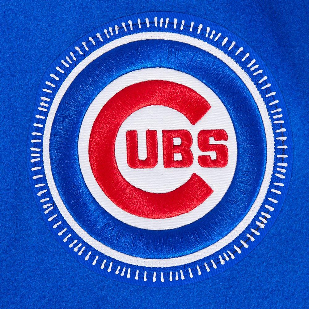 Pro Standard Men's MLB Chicago Cubs Current Logo Pro Game Day Double Knit Jacket -Royal/White - ROYAL/WHITE Thumbnail View 5