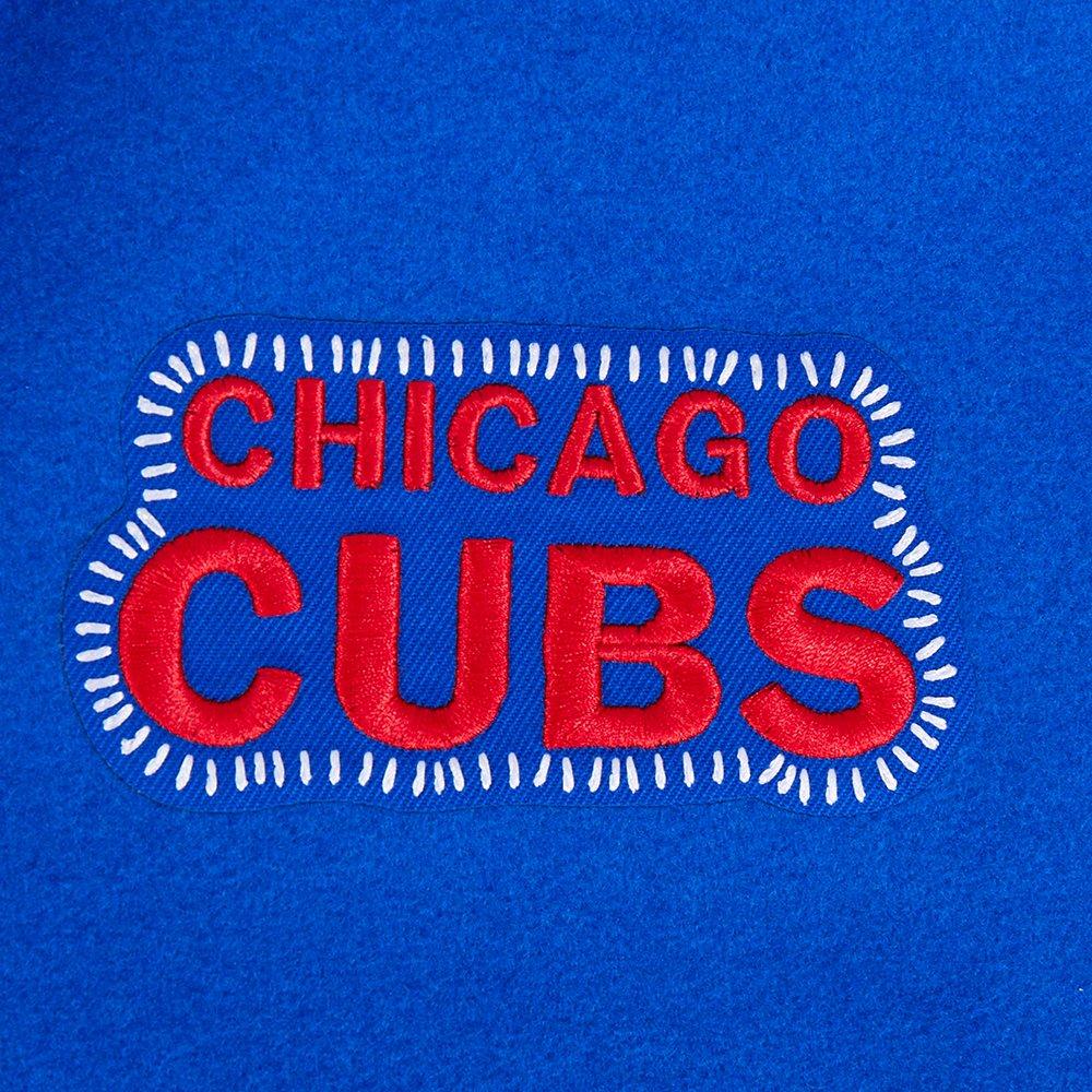 Pro Standard Men's MLB Chicago Cubs Current Logo Pro Game Day Double Knit Jacket -Royal/White - ROYAL/WHITE Thumbnail View 6