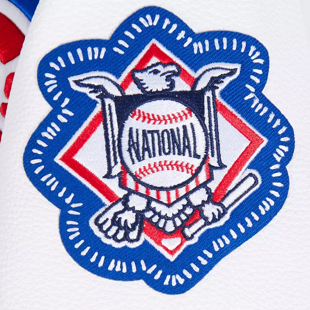 Pro Standard Men's MLB Chicago Cubs Current Logo Pro Game Day Double Knit Jacket -Royal/White - ROYAL/WHITE