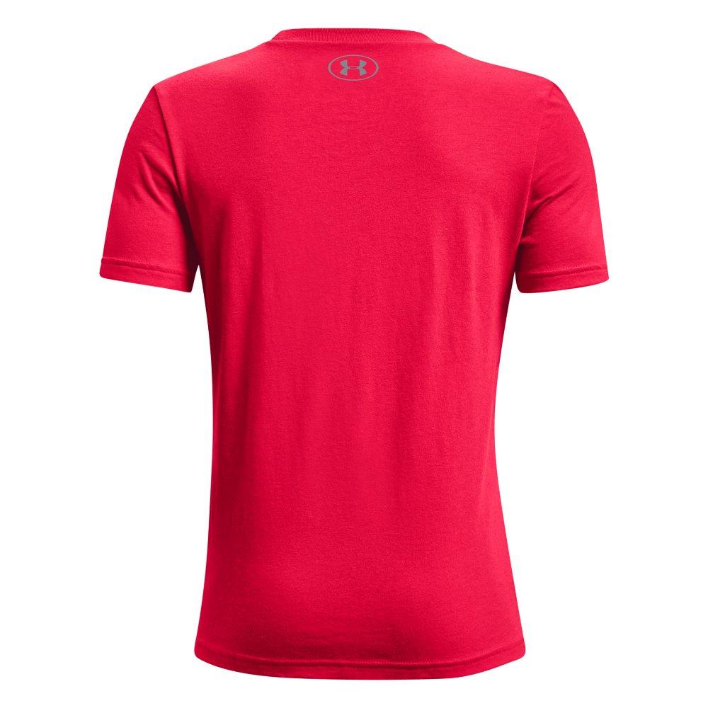 Under Armour Big Boys' Baseball Plate Short Sleeve - Red