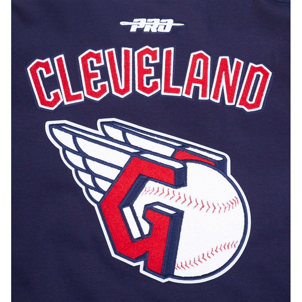 Pro Standard Men's MLB Cleveland Guardians Current Logo Pro Game Day Double Knit Jacket - Navy/White - NAVY/WHITE Thumbnail View 6