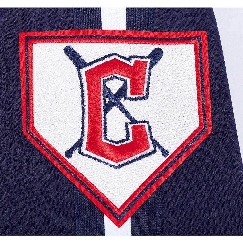 Pro Standard Men's MLB Cleveland Guardians Current Logo Pro Game Day Double Knit Jacket - Navy/White - NAVY/WHITE Thumbnail View 8