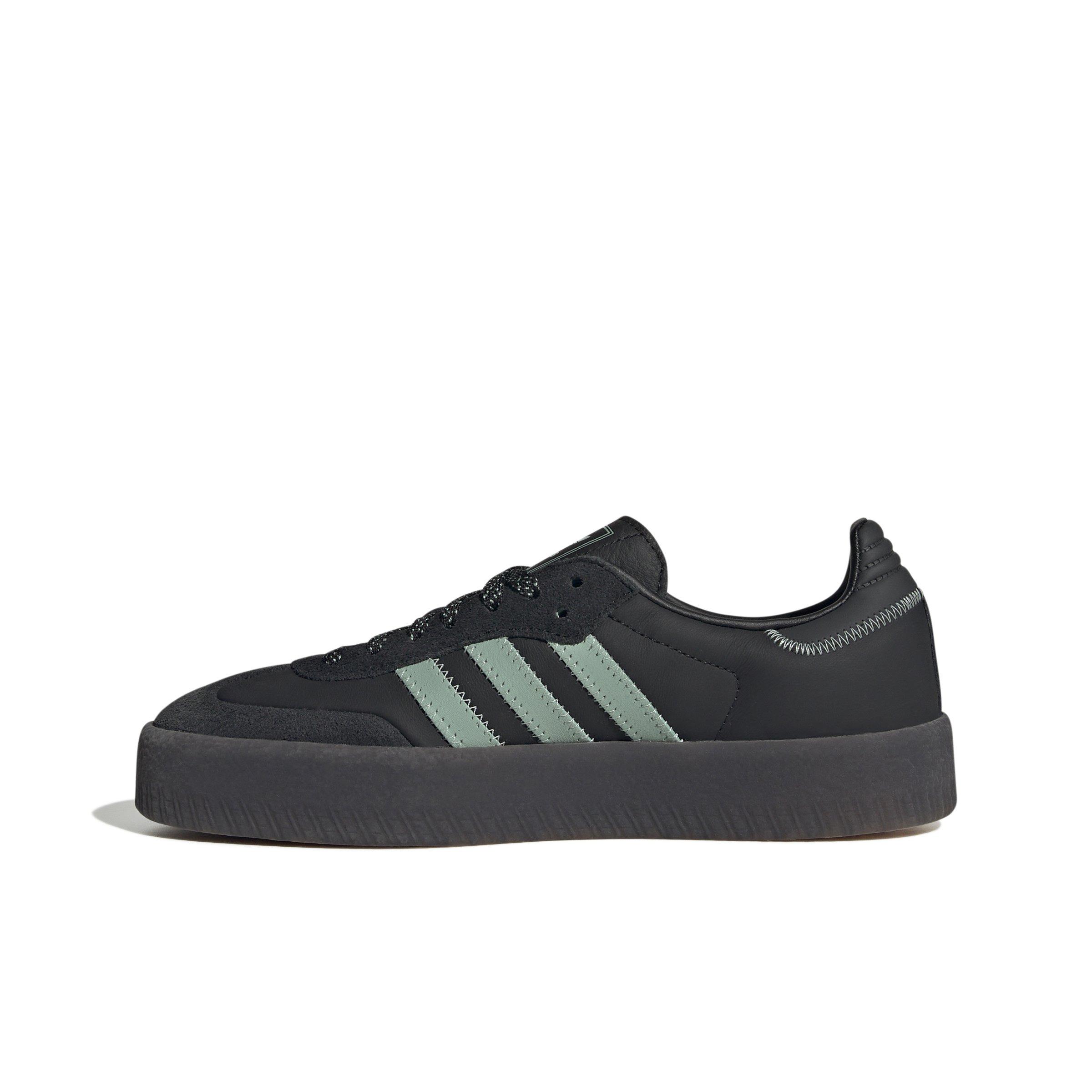 adidas Originals Sambae "Core Black/Hazy Green/Carbon" Women's Shoe - BLACK/GREEN/CARBON Thumbnail View 2