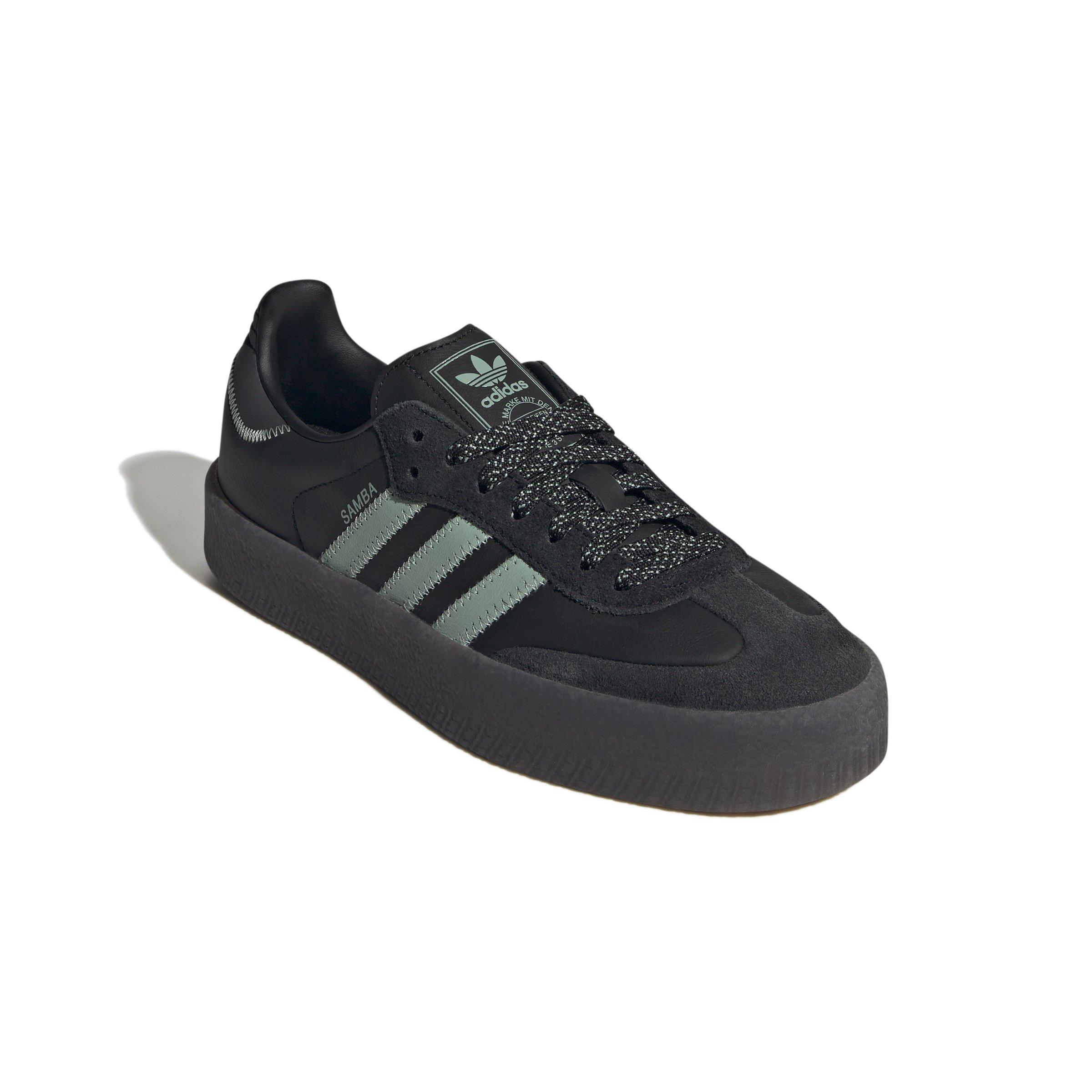 adidas Originals Sambae "Core Black/Hazy Green/Carbon" Women's Shoe - BLACK/GREEN/CARBON Thumbnail View 3