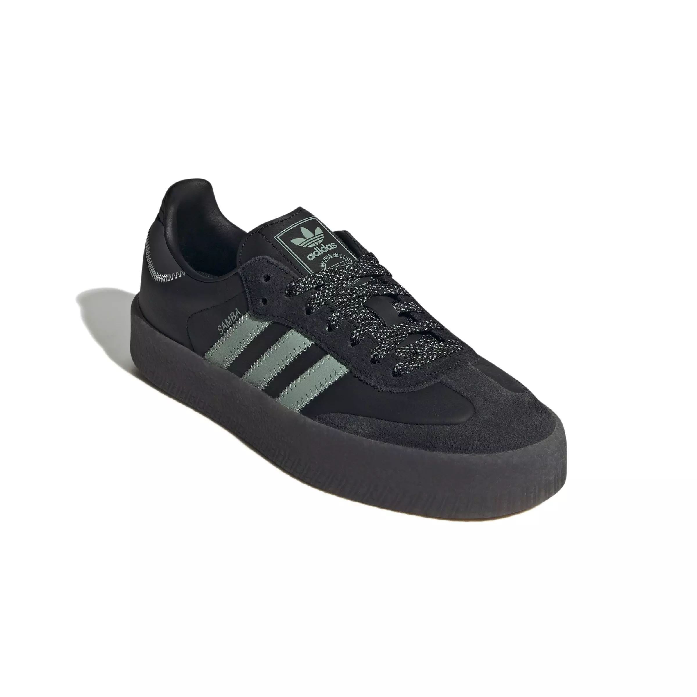 adidas Originals Sambae "Core Black/Hazy Green/Carbon" Women's Shoe - BLACK/GREEN/CARBON