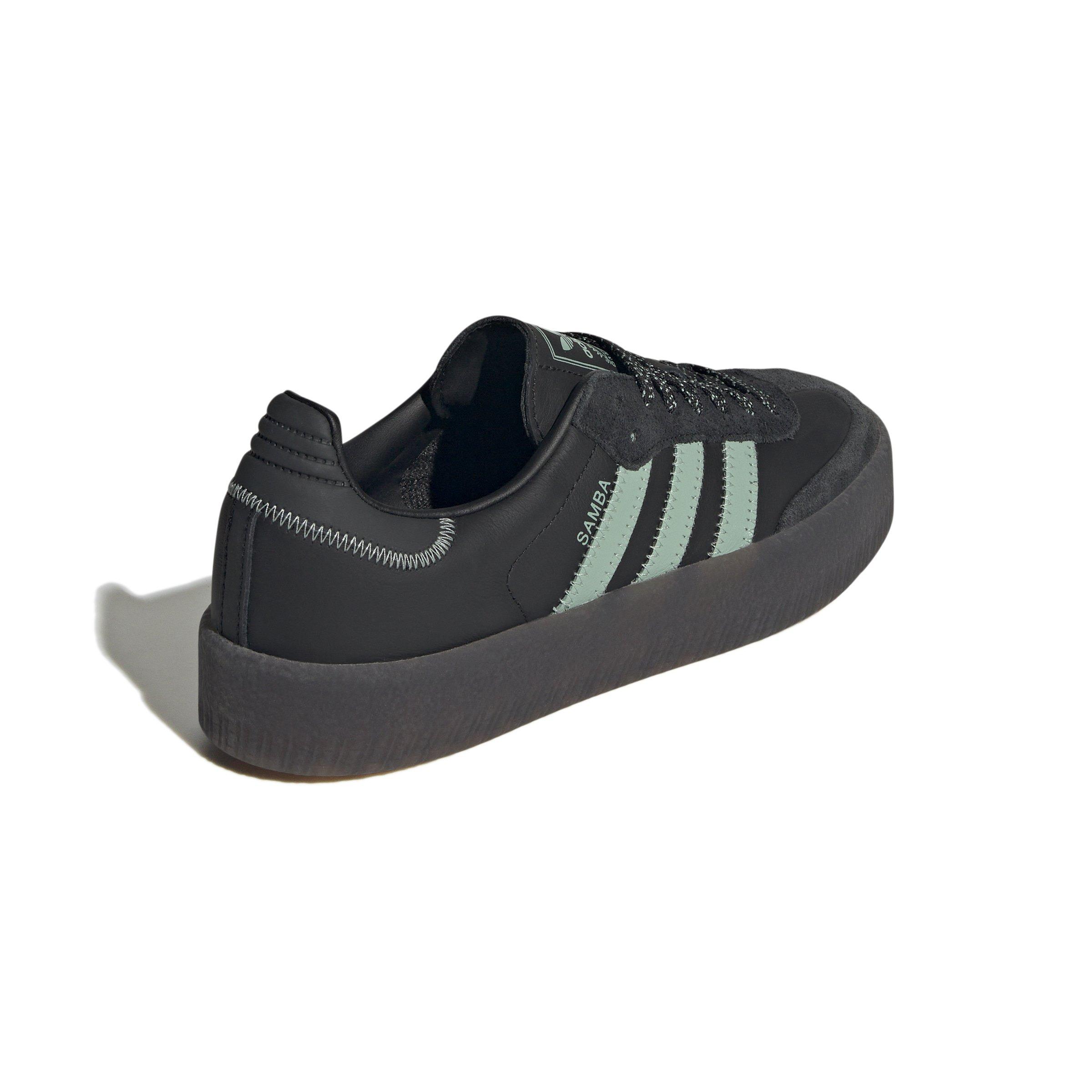 adidas Originals Sambae "Core Black/Hazy Green/Carbon" Women's Shoe - BLACK/GREEN/CARBON Thumbnail View 4