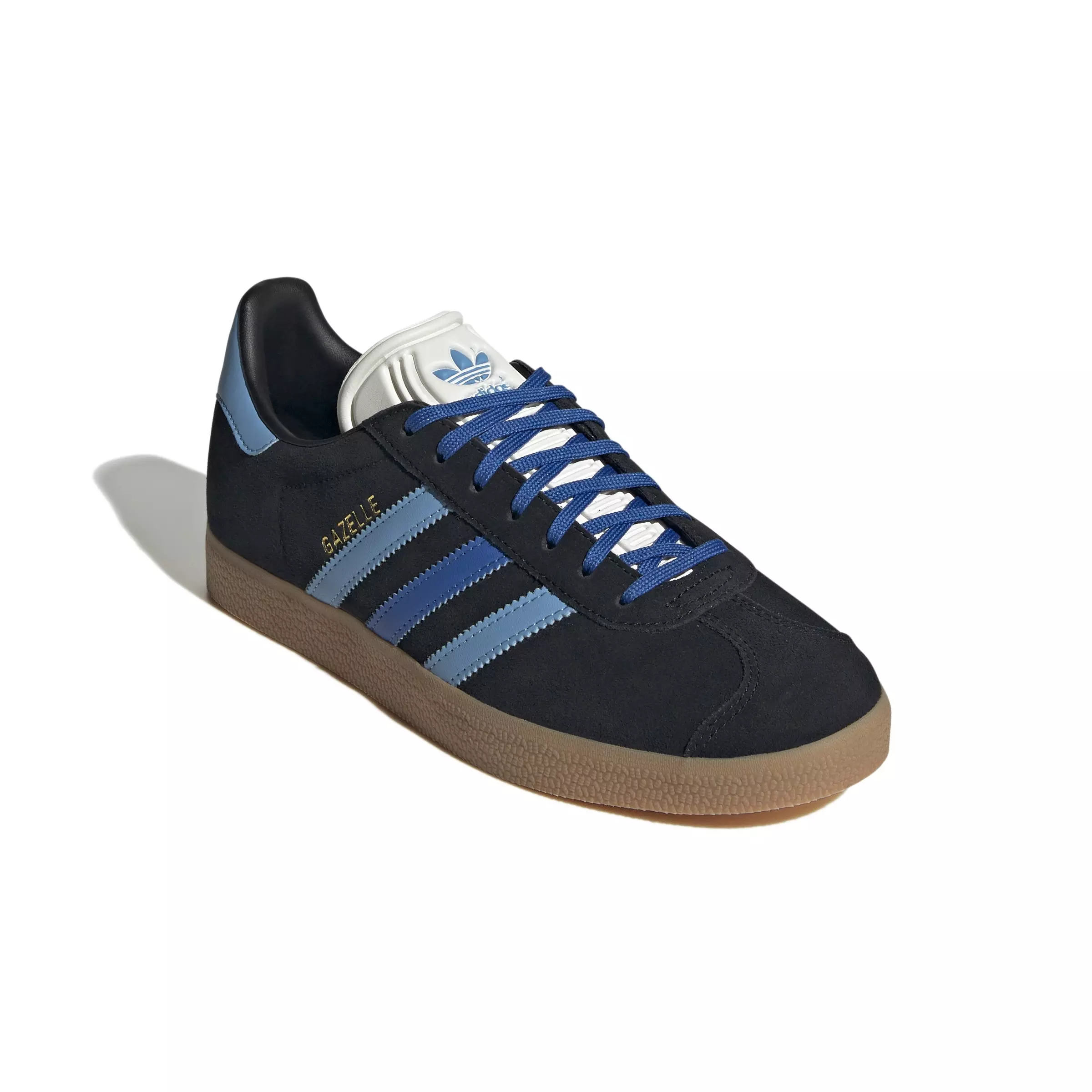 adidas Originals Gazelle "Core Black/Blue/Light Blue" Women's Shoe - BLACK/BLUE/LT BLUE