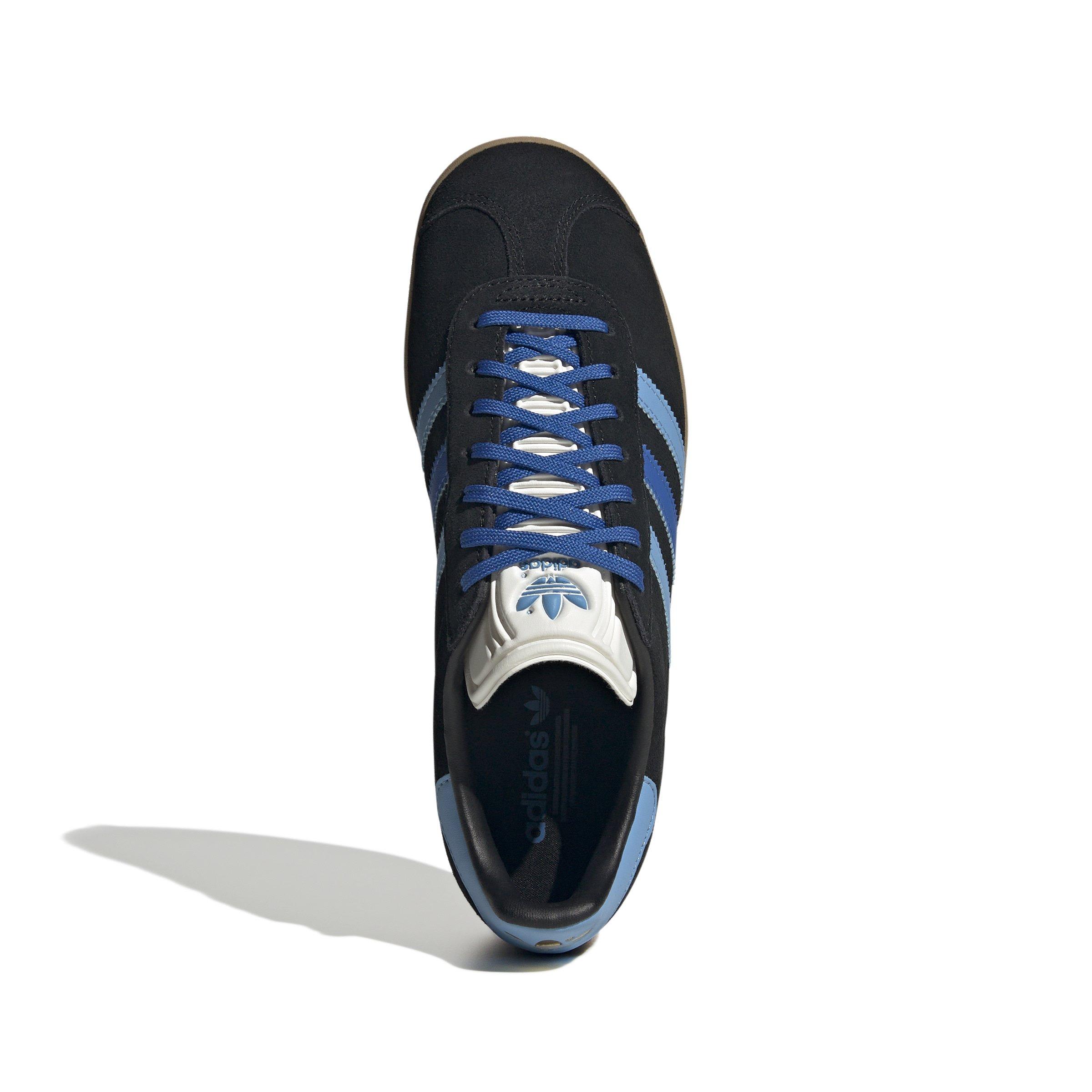 adidas Originals Gazelle "Core Black/Blue/Light Blue" Women's Shoe - BLACK/BLUE/LT BLUE Thumbnail View 5