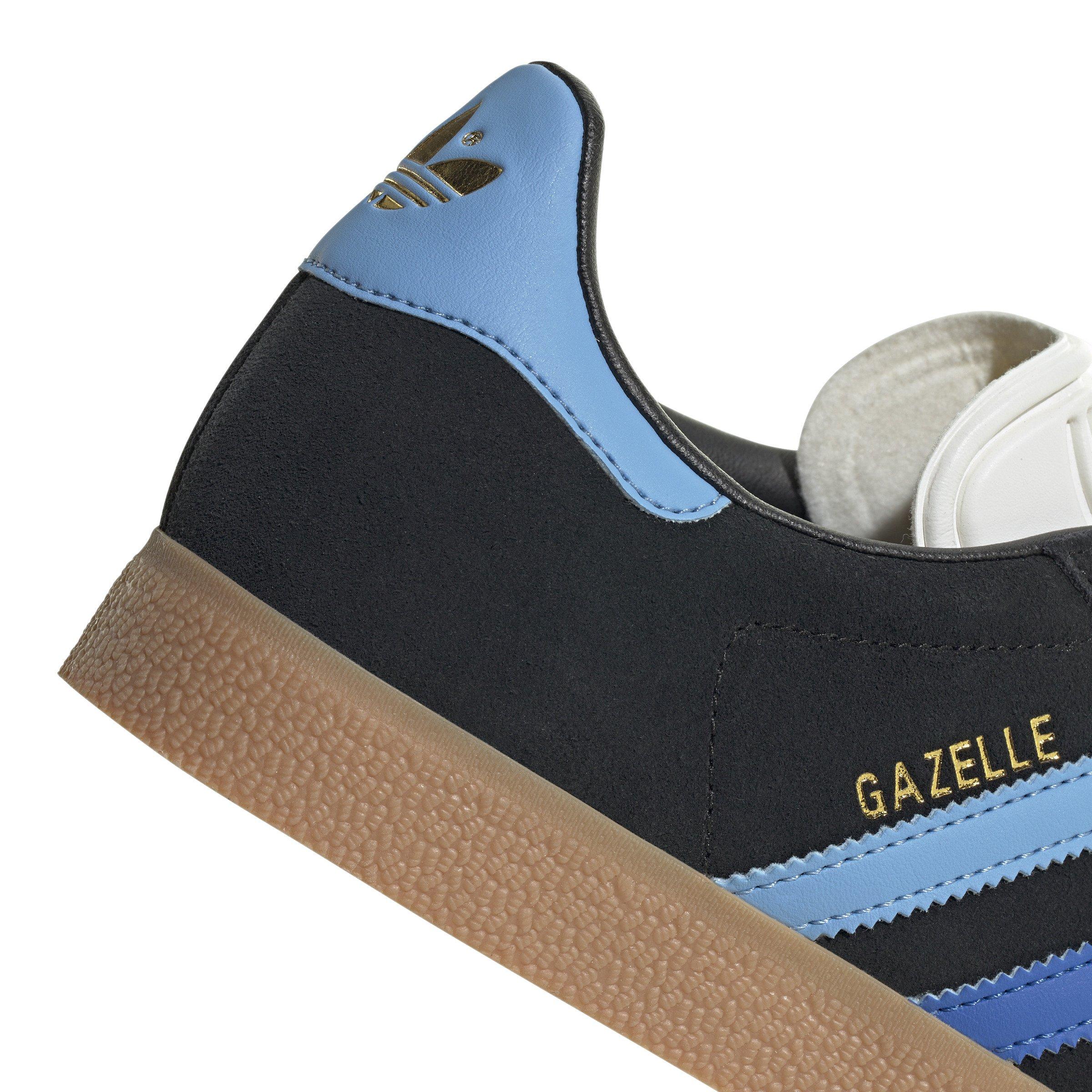 adidas Originals Gazelle "Core Black/Blue/Light Blue" Women's Shoe - BLACK/BLUE/LT BLUE Thumbnail View 8
