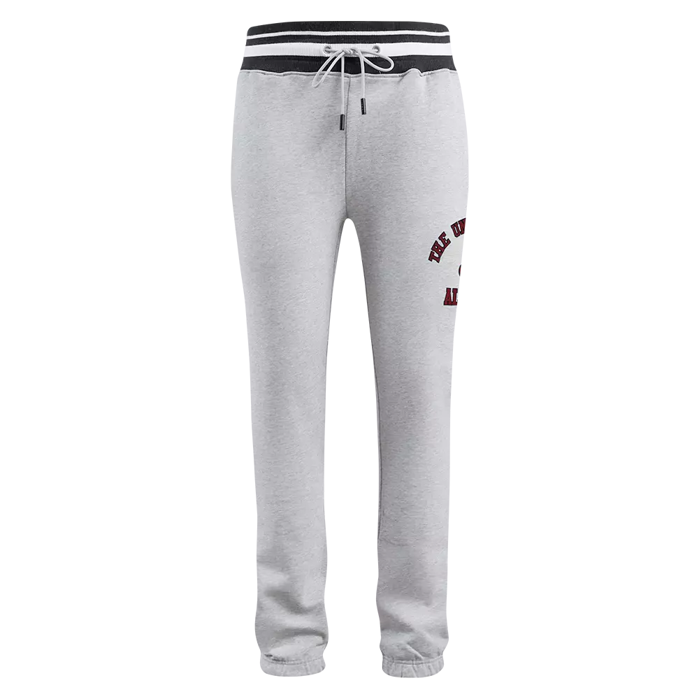 Pro Standard Men's NCAA University of Alabama Classic Sweatpants -Grey/Black - GREY/BLACK