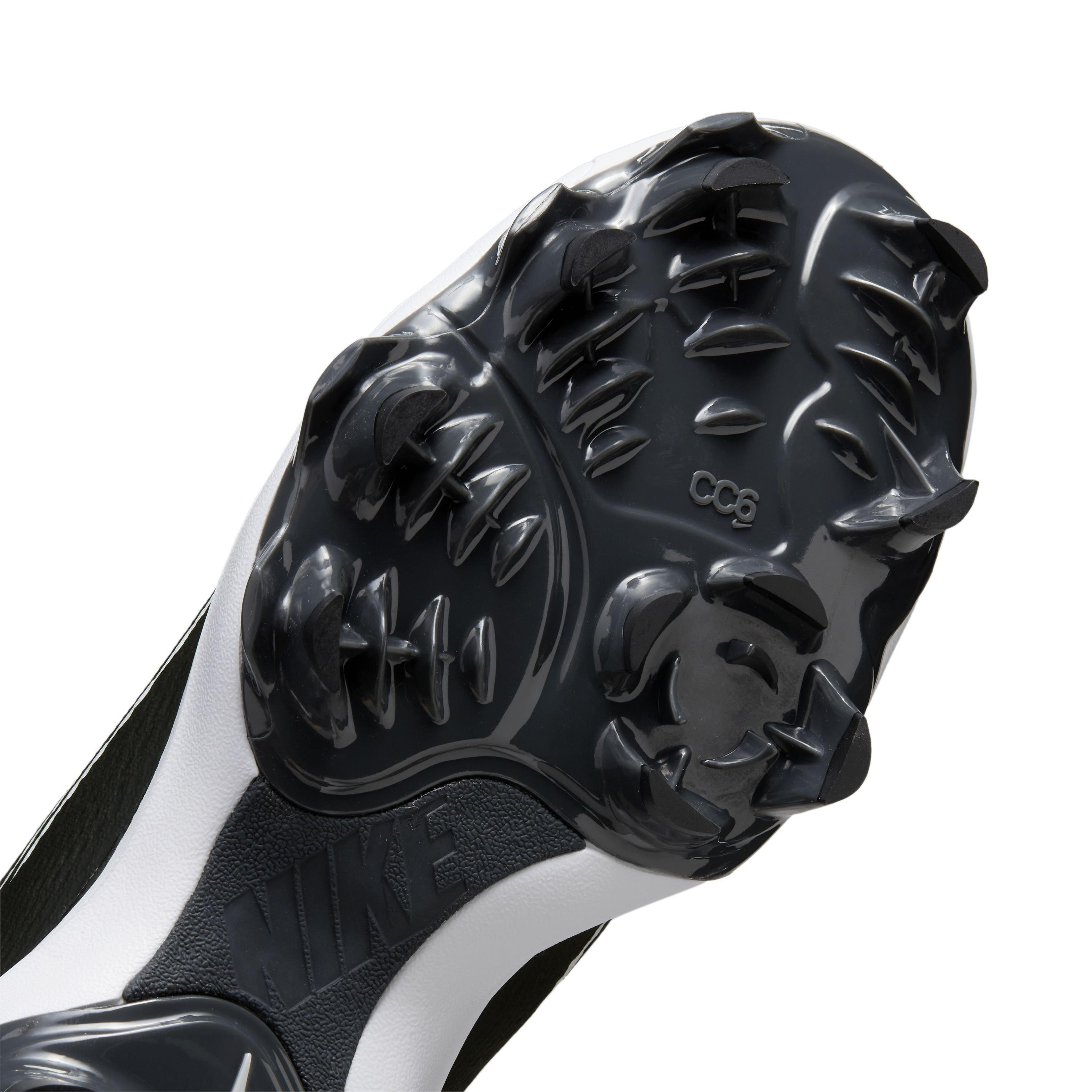 Nike Hyperdiamond 4 Pro MCS "Black/White/Dark Smoke Grey/Wolf Grey" Women's Softball Cleat - BLACK/WHITE/DK GREY/GREY Thumbnail View 7