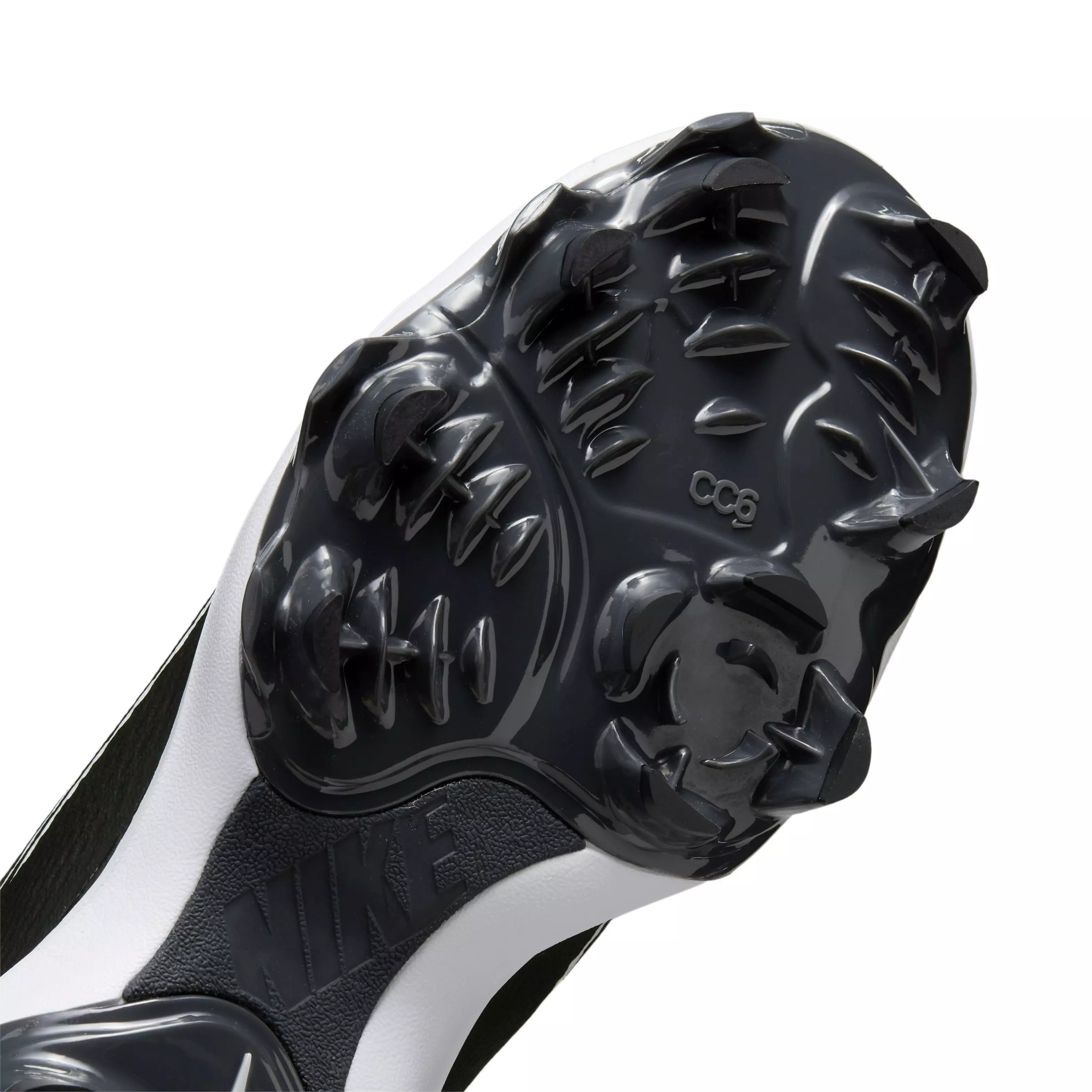 Nike Hyperdiamond 4 Pro MCS "Black/White/Dark Smoke Grey/Wolf Grey" Women's Softball Cleat - BLACK/WHITE/DK GREY/GREY