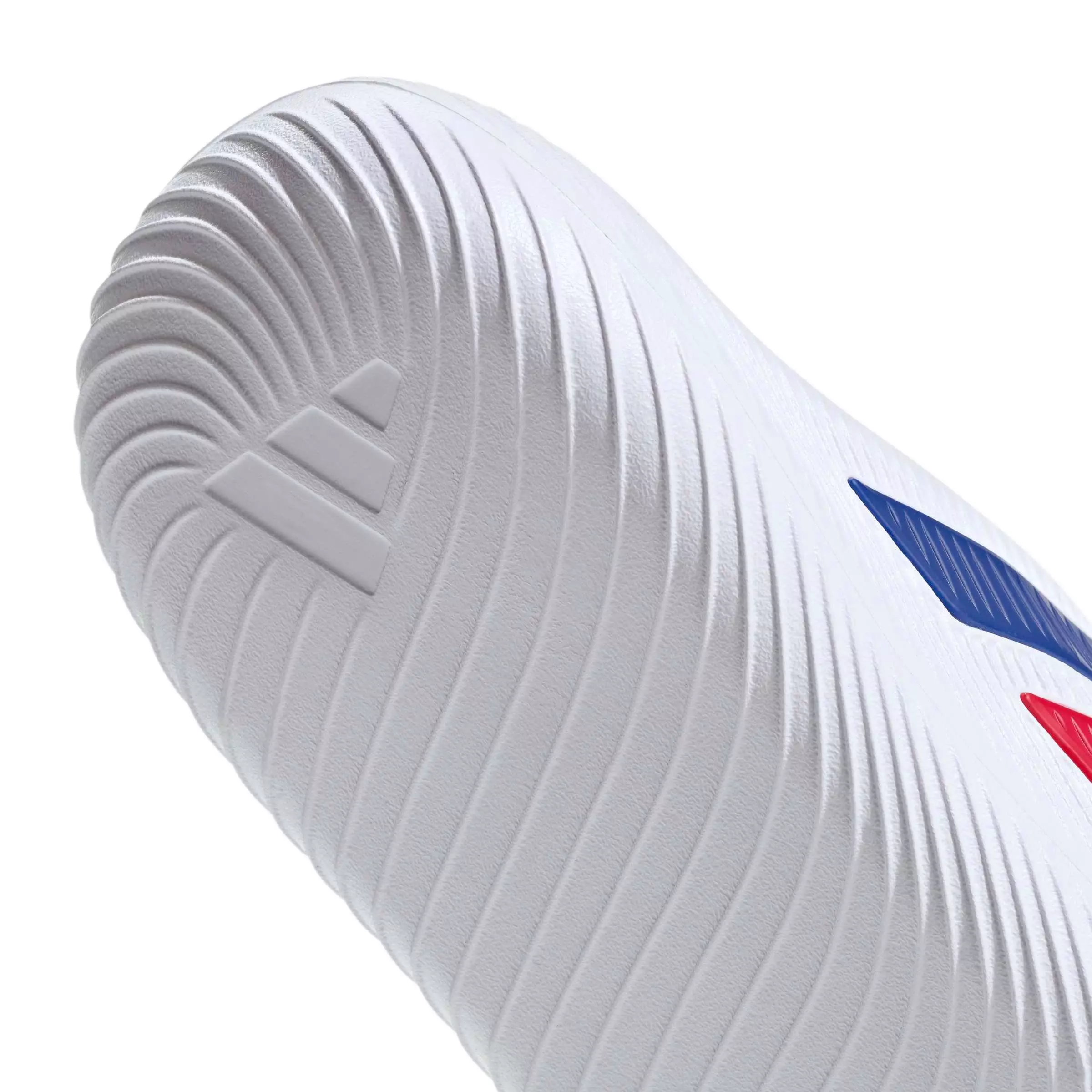 adidas Purechill "Ftwr White/Team Royal Blue/Better Scarlet" Men's Slide - WHITE/ROYAL/SCARLET