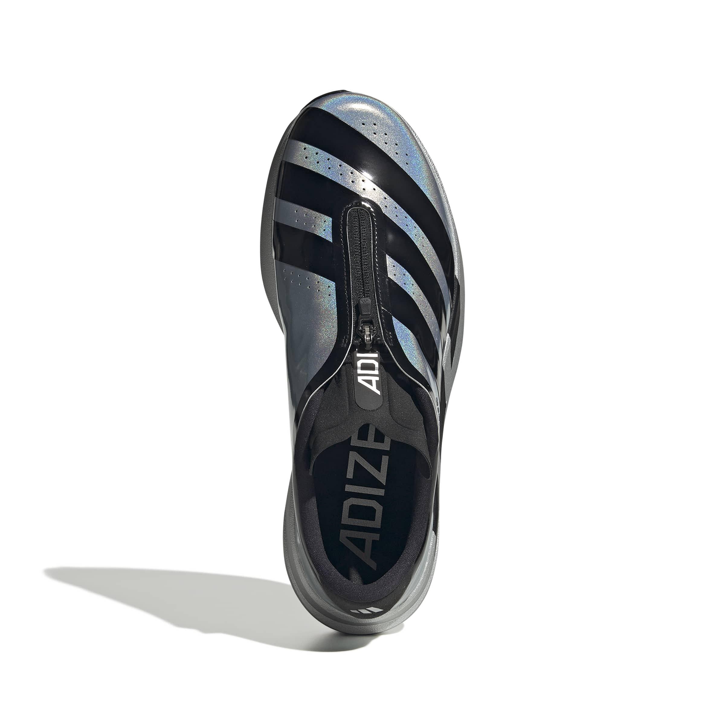 adidas Adizero EVO SL Zip "Silver Metallic/Core Black/Halo Silver" Men's Running Shoe - SILVER/BLACK/SILVER