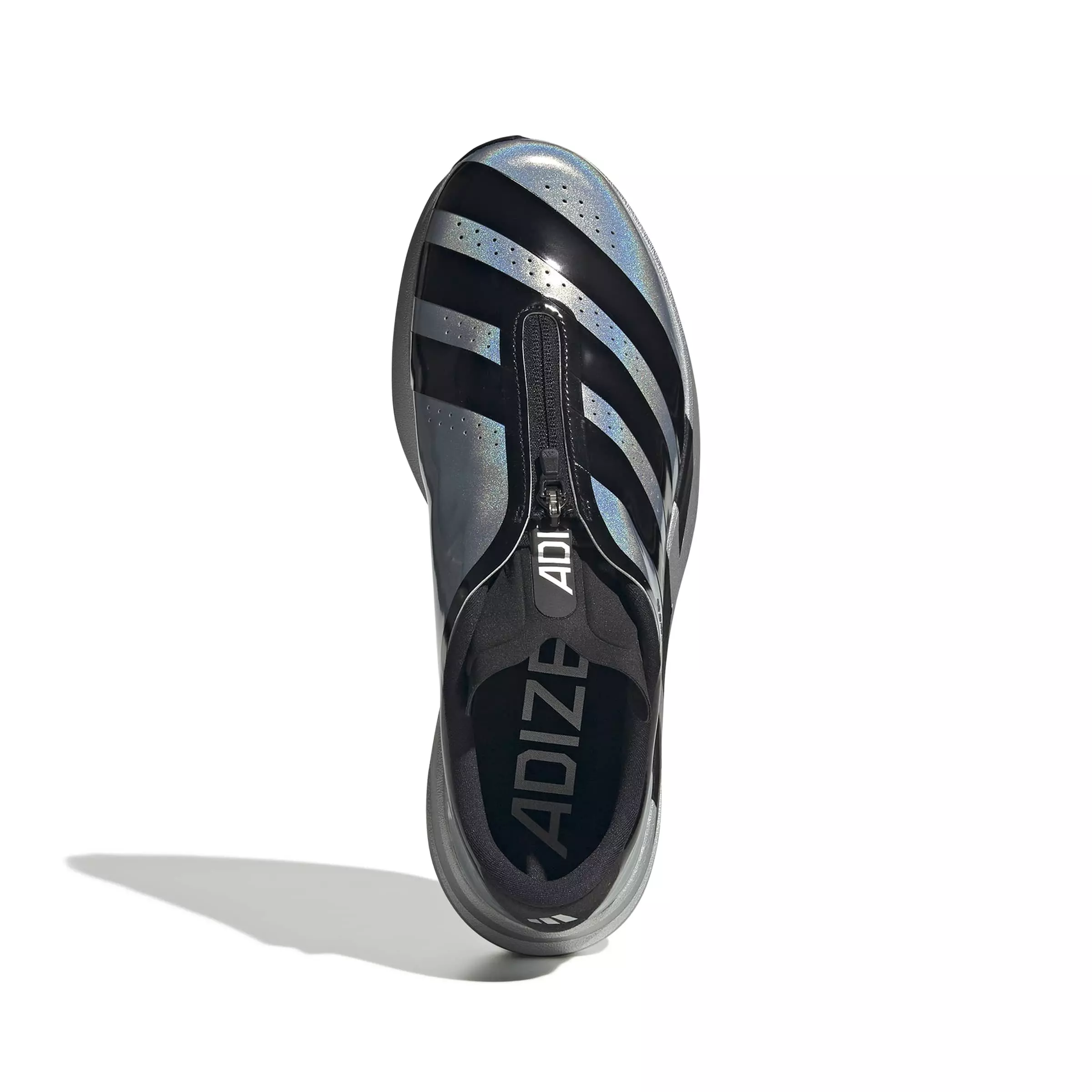 adidas Adizero EVO SL Zip "Silver Metallic/Core Black/Halo Silver" Men's Running Shoe - SILVER/BLACK/SILVER
