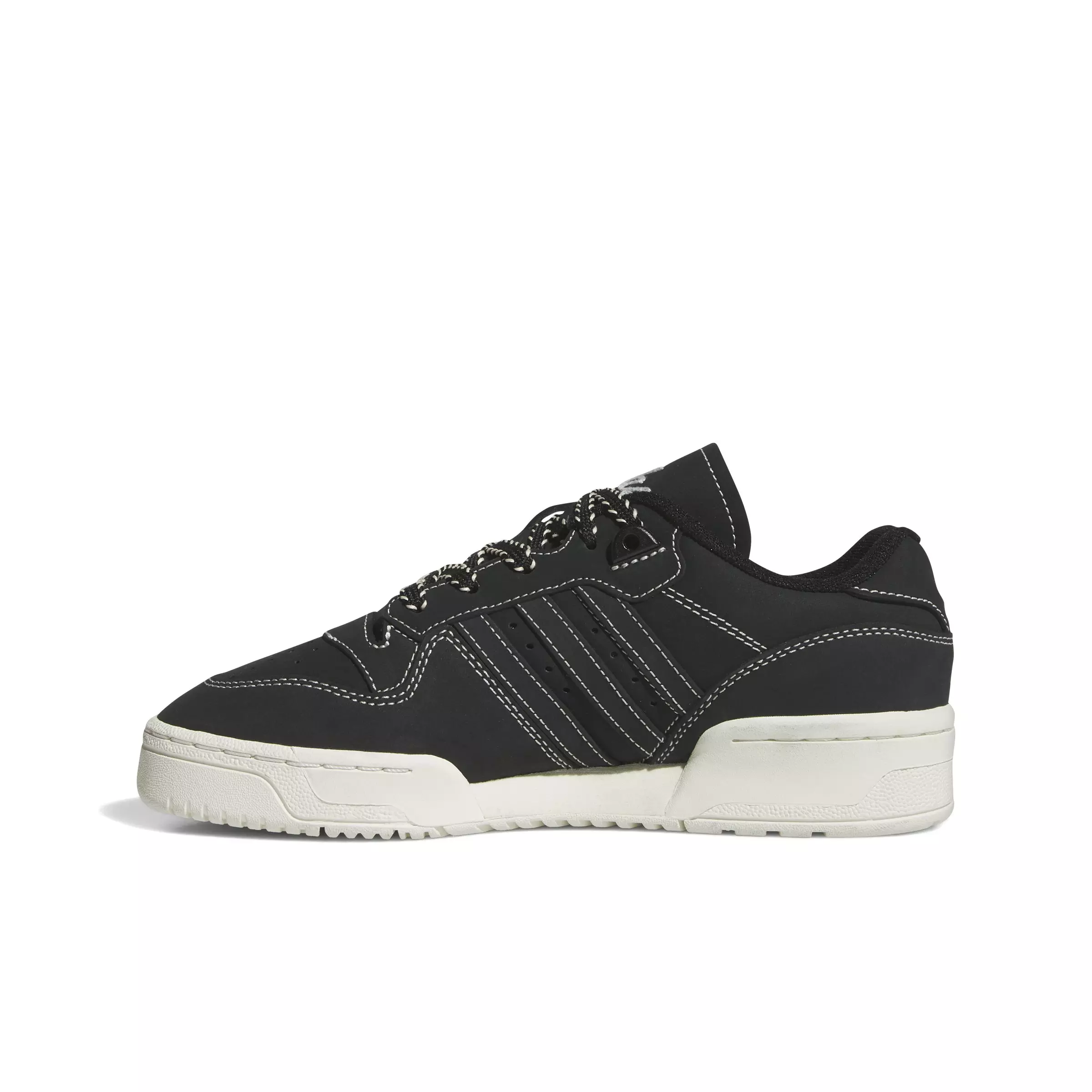 adidas Originals Rivalry Low "Core Black/Ivory/Sand Strata" Women's Shoe - BLACK/IVORY/SAND
