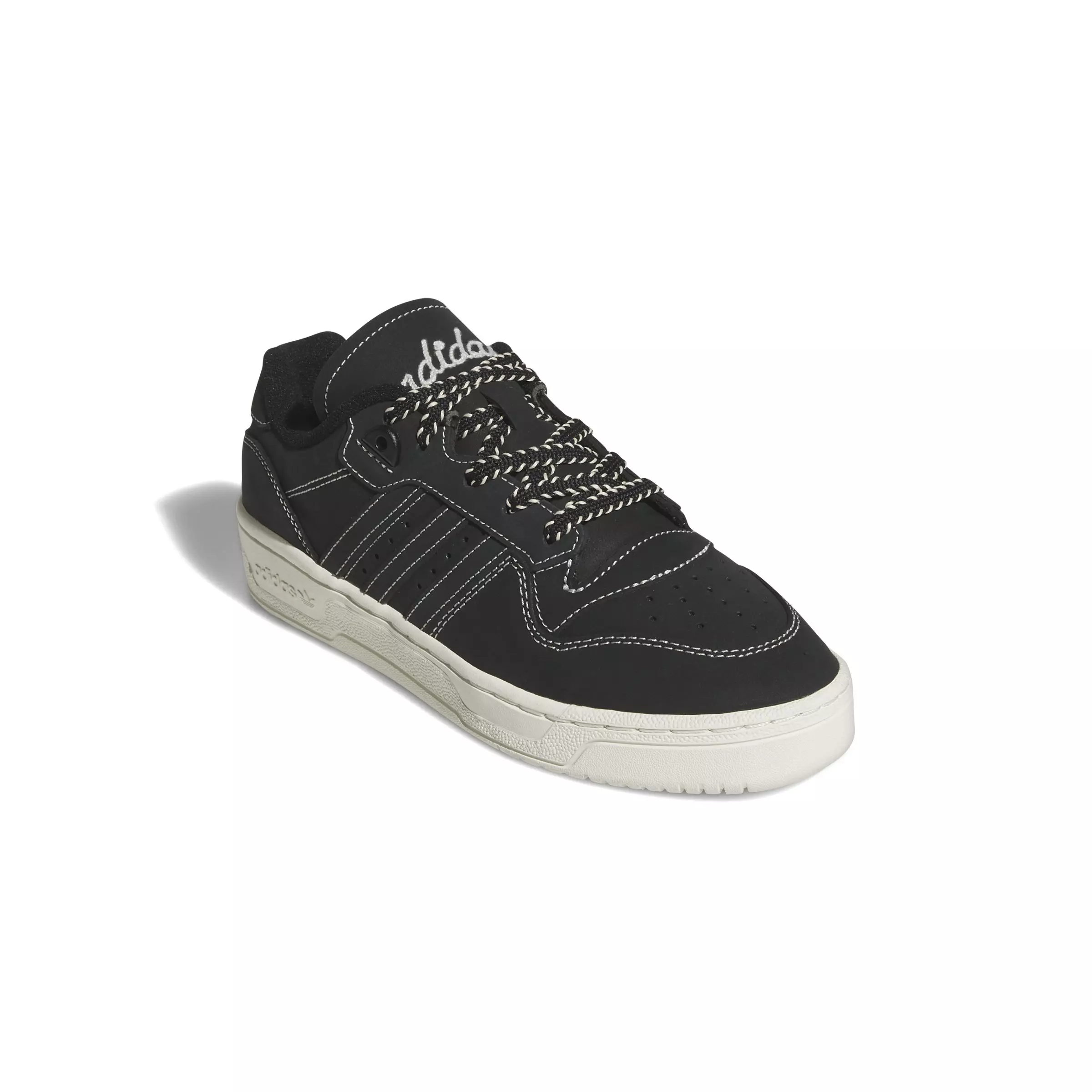 adidas Originals Rivalry Low "Core Black/Ivory/Sand Strata" Women's Shoe - BLACK/IVORY/SAND