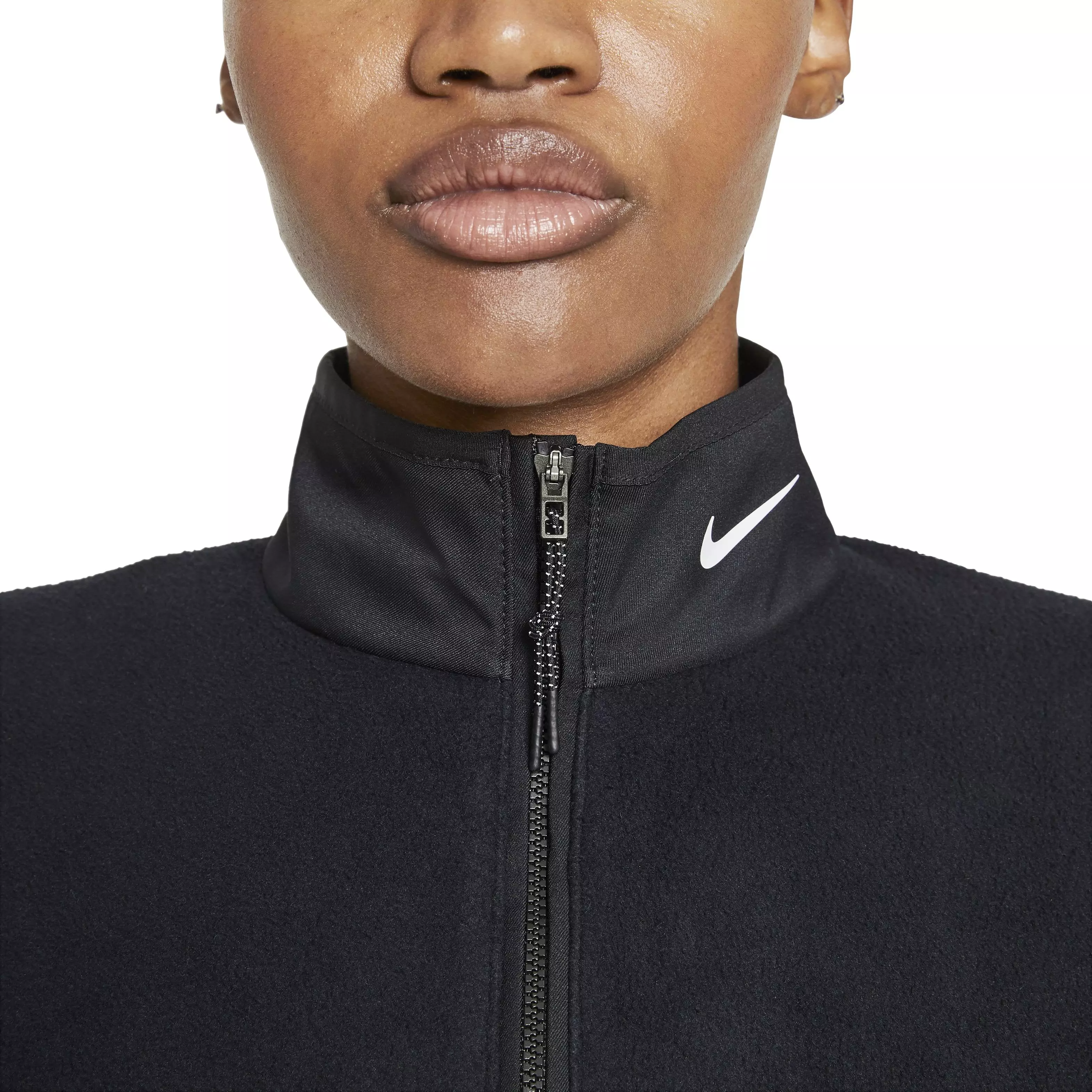 Nike Women's Therma-FIT Victory Long-Sleeve 1/2-Zip Golf Top -Black - BLACK