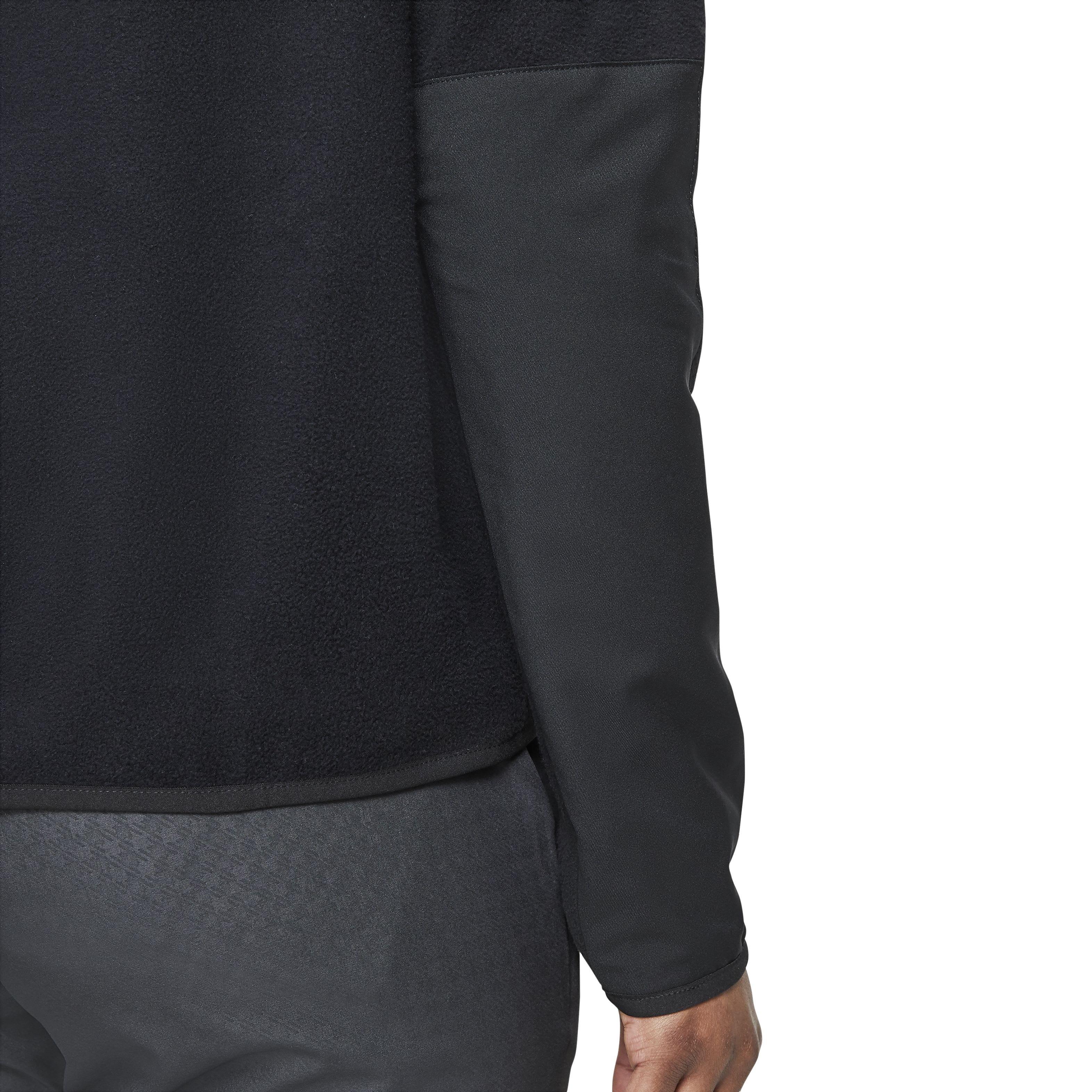 Nike Women's Therma-FIT Victory Long-Sleeve 1/2-Zip Golf Top -Black - BLACK Thumbnail View 6