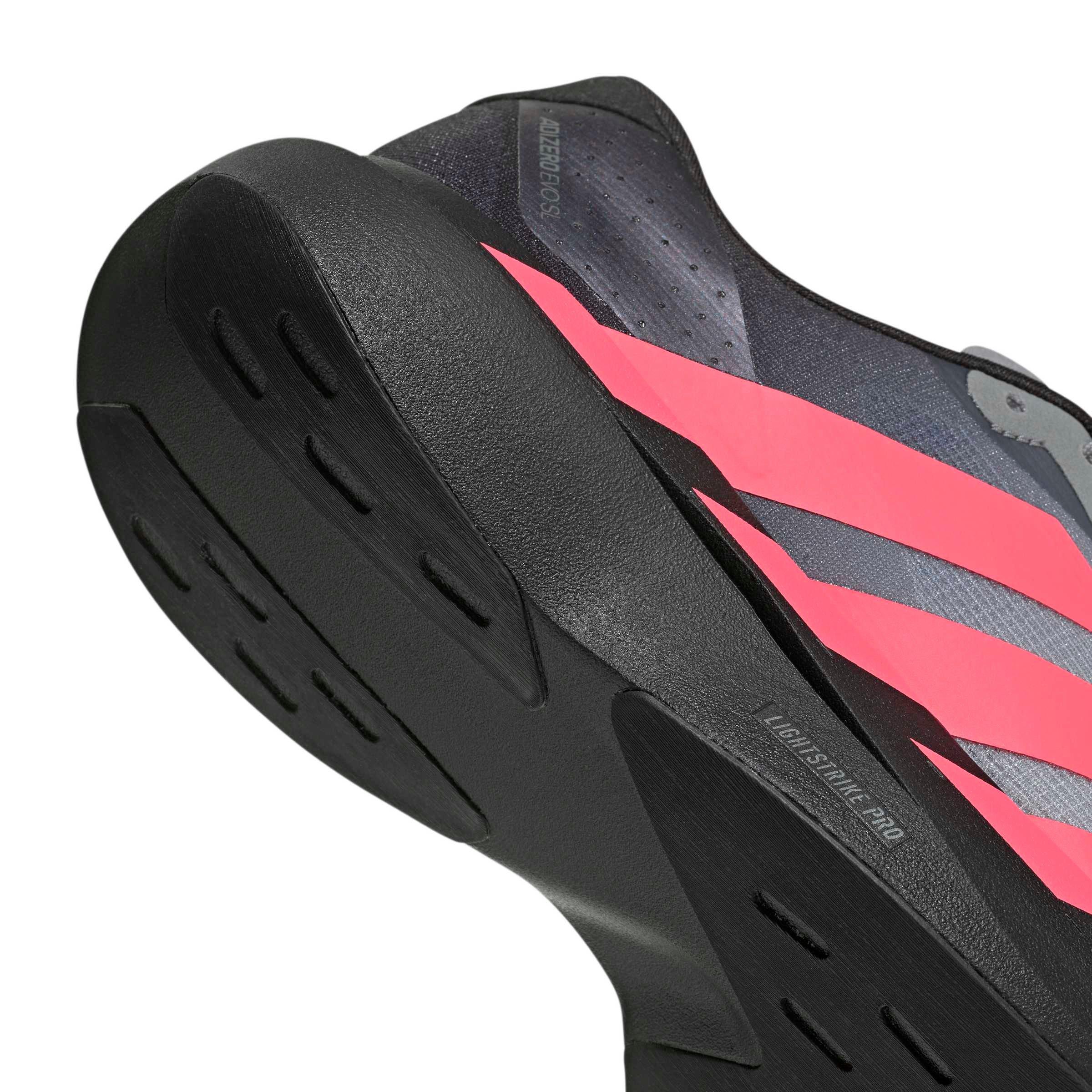 adidas Adizero EVO SL "Core Black/Solar Turbo/Light Onix" Men's Running Shoe - BLACK/TURBO/LT ONIX
