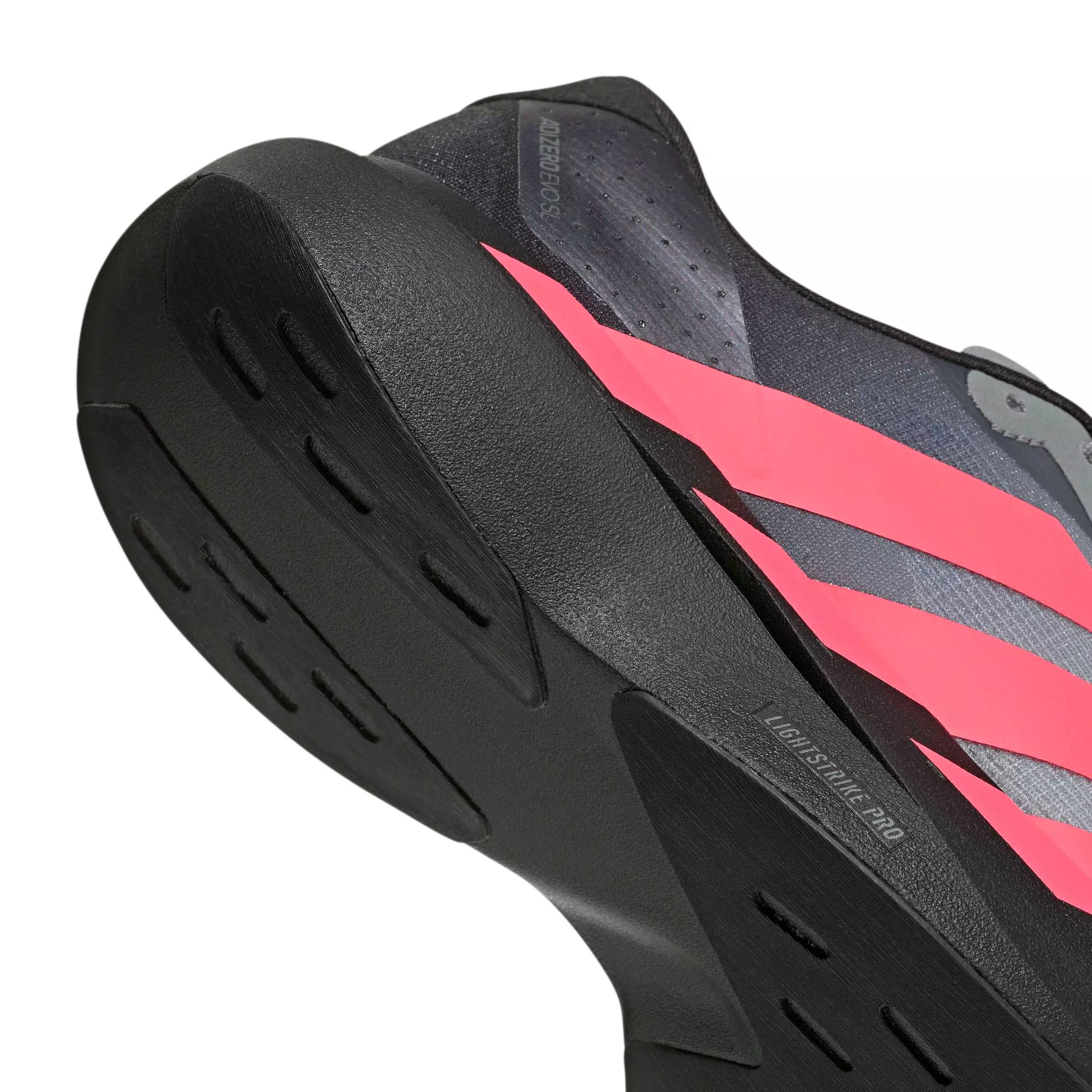 adidas Adizero EVO SL "Core Black/Solar Turbo/Light Onix" Men's Running Shoe - BLACK/TURBO/LT ONIX